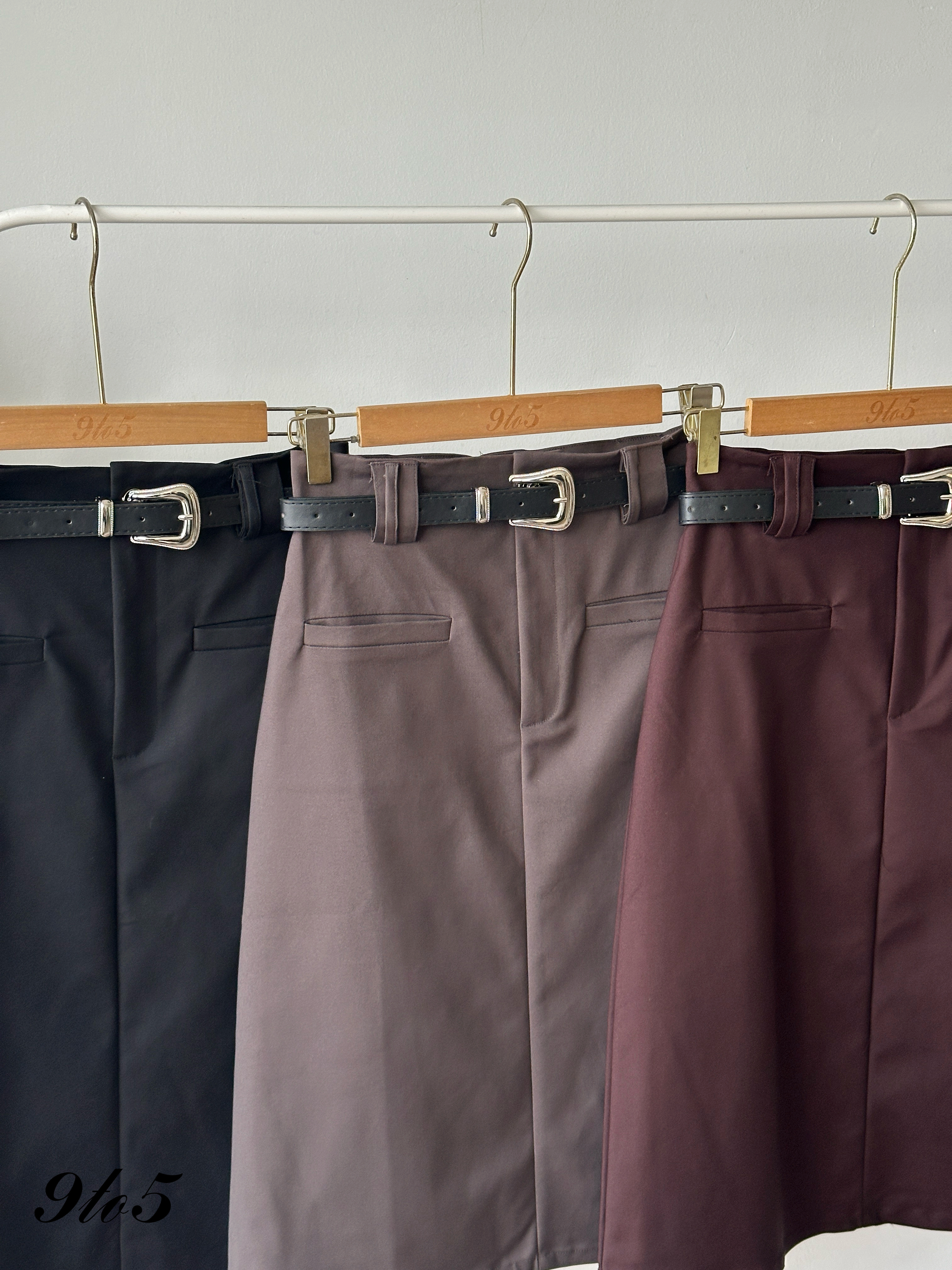 S1985 Midi Straight Skirt - 3 Colors 