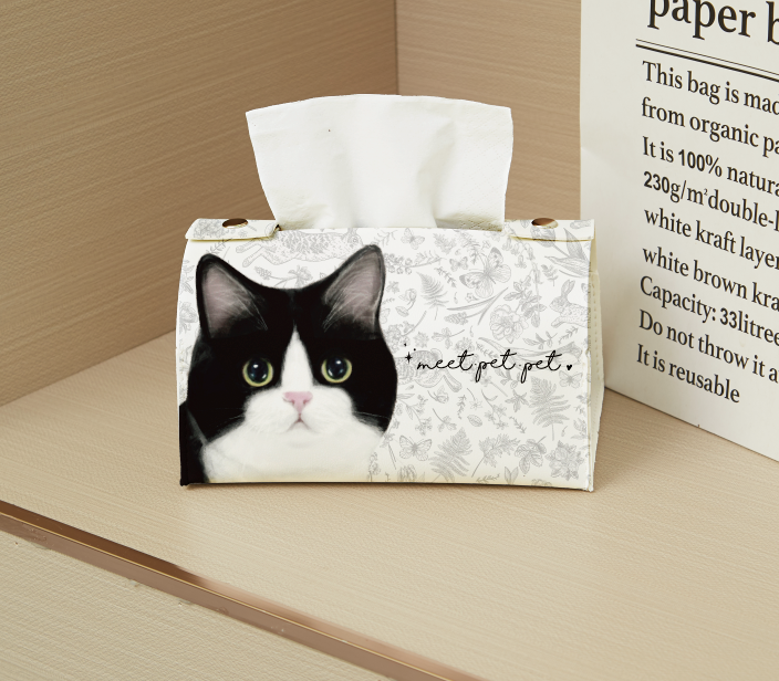 ⋆ 黑白貓 ⋆ 牛奶貓 ⋆ 紙巾套