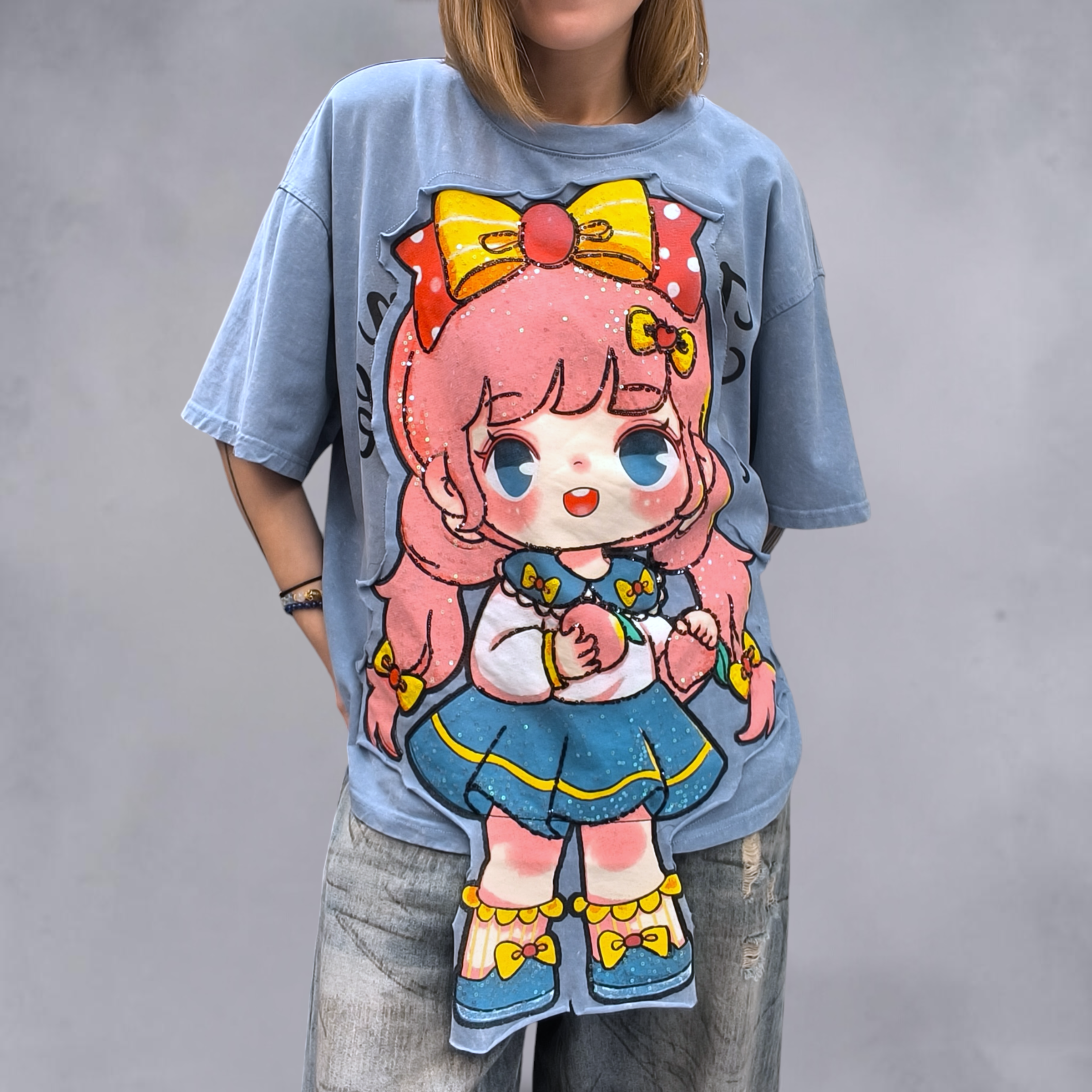 粉紅髮小女孩T