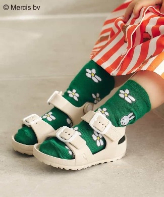 🇯🇵預訂 日本直送🇯🇵Apres les cours x Miffy系列兩色人物刺繡花花襪子