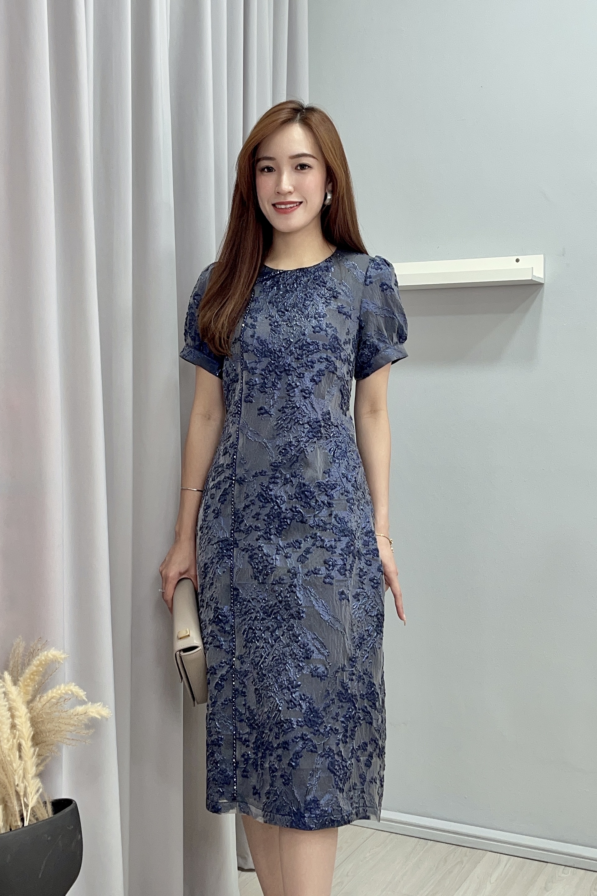 210559 Celeste Bloom Texture Dress