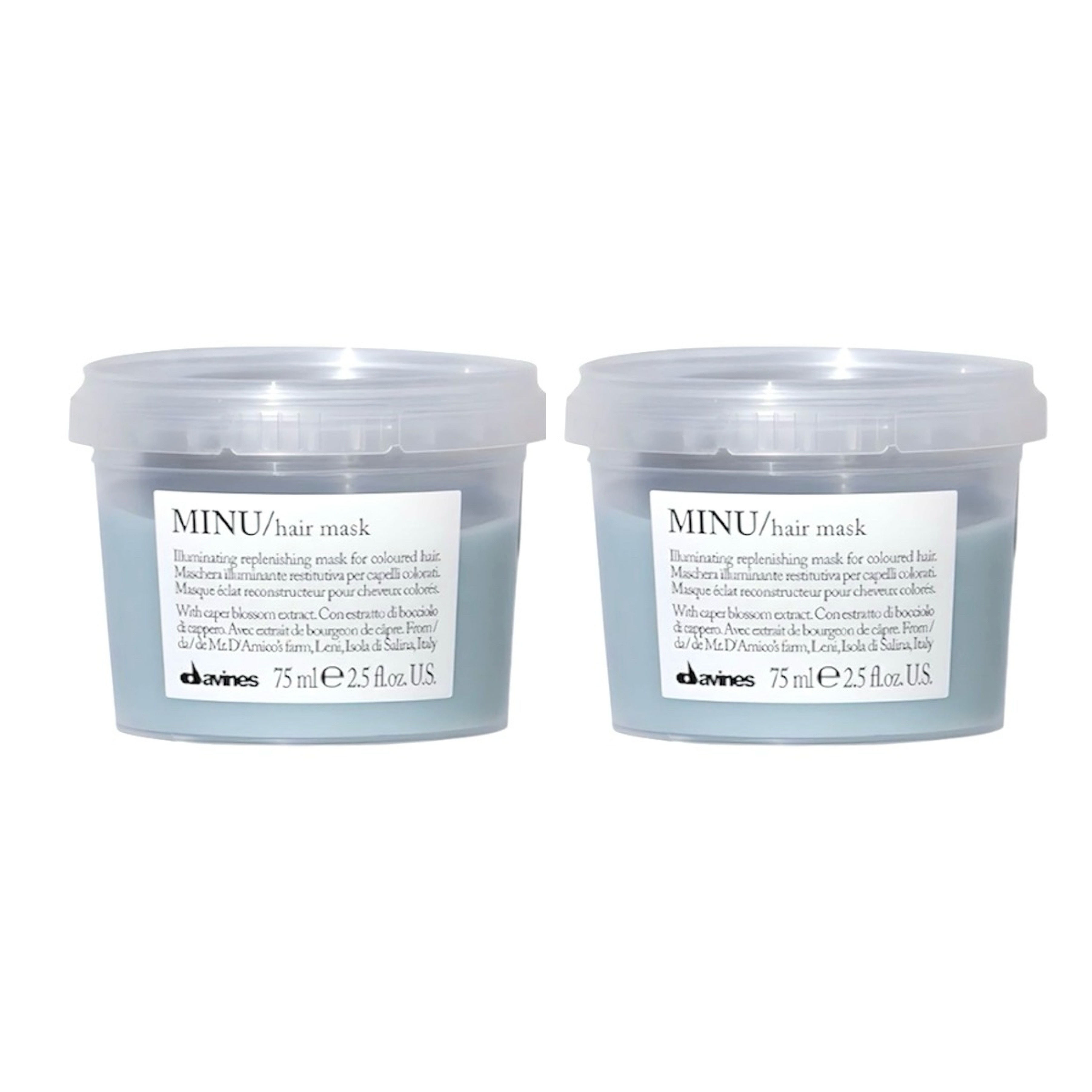 Davines MINU Hair Mask 亮色髮膜旅行套裝兩個 75ml+75ml