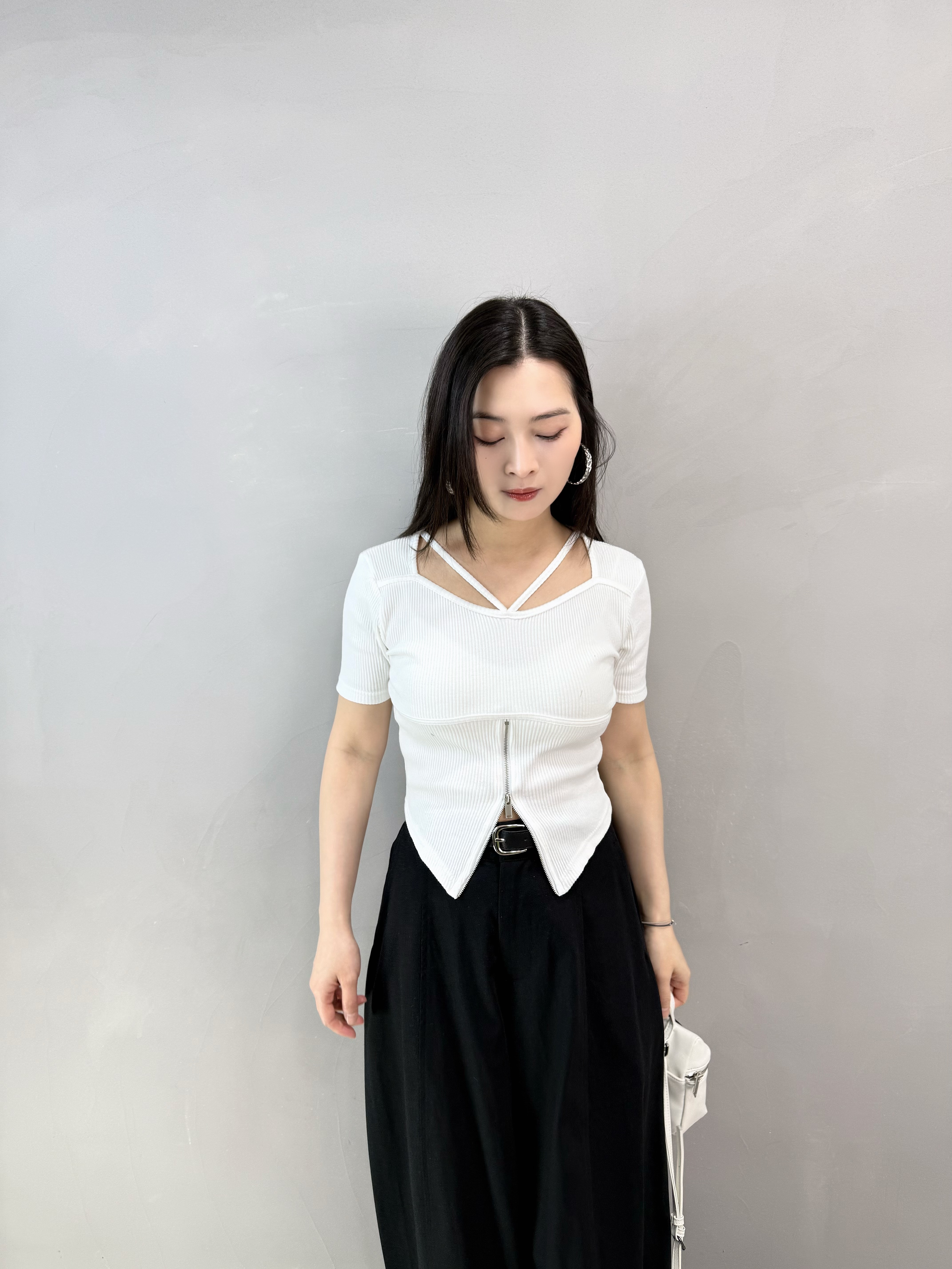 I60 V帶拉鏈開叉Tee