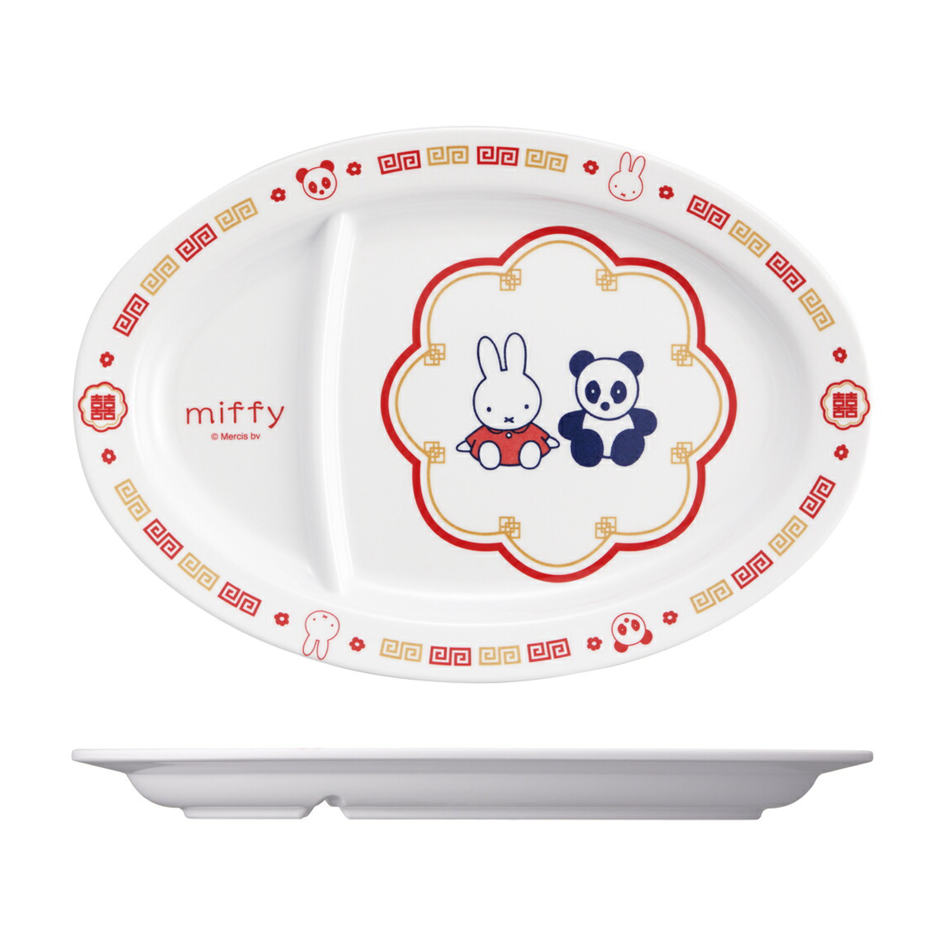Miffy中華系列餃子碟 & 拉麵碗