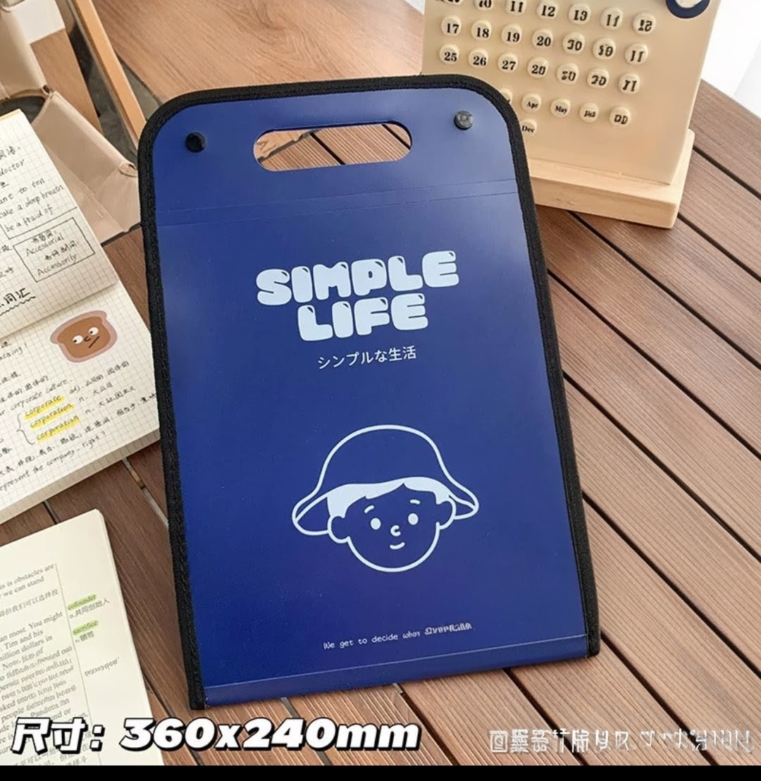 A4大容量風琴豎款文件袋 (S521) 🚛 送貨方式請選(4)