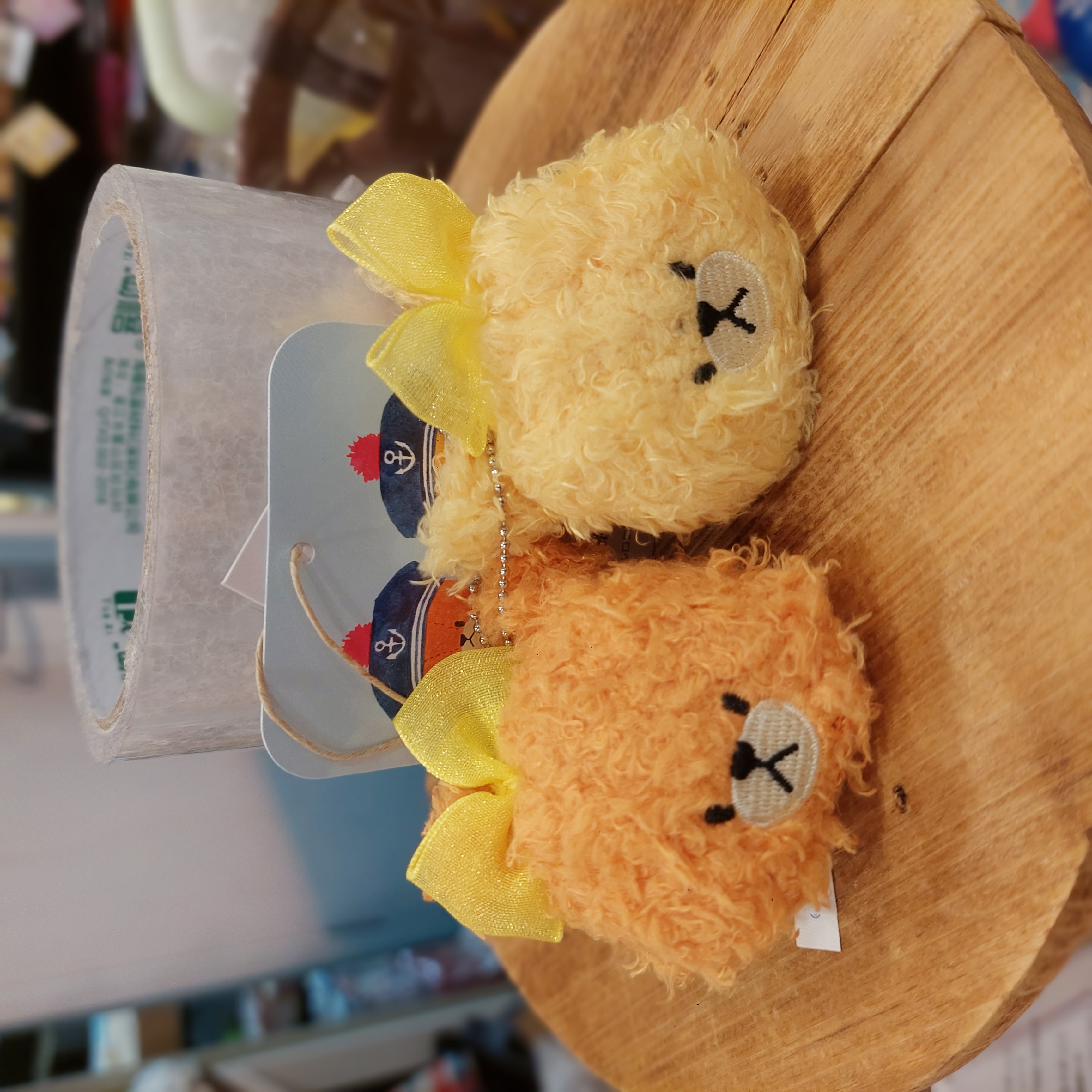 原裝日本 The Bear's School Tiny twin bear 頭形小掛飾