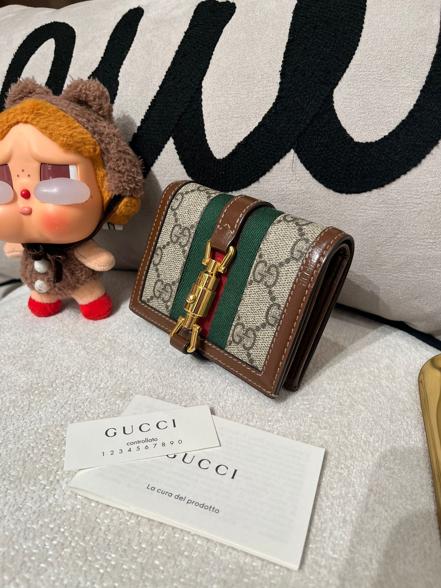 GUCCI Jackie 1961 WALLET 645536 100%Authentic,95%new  ✅box