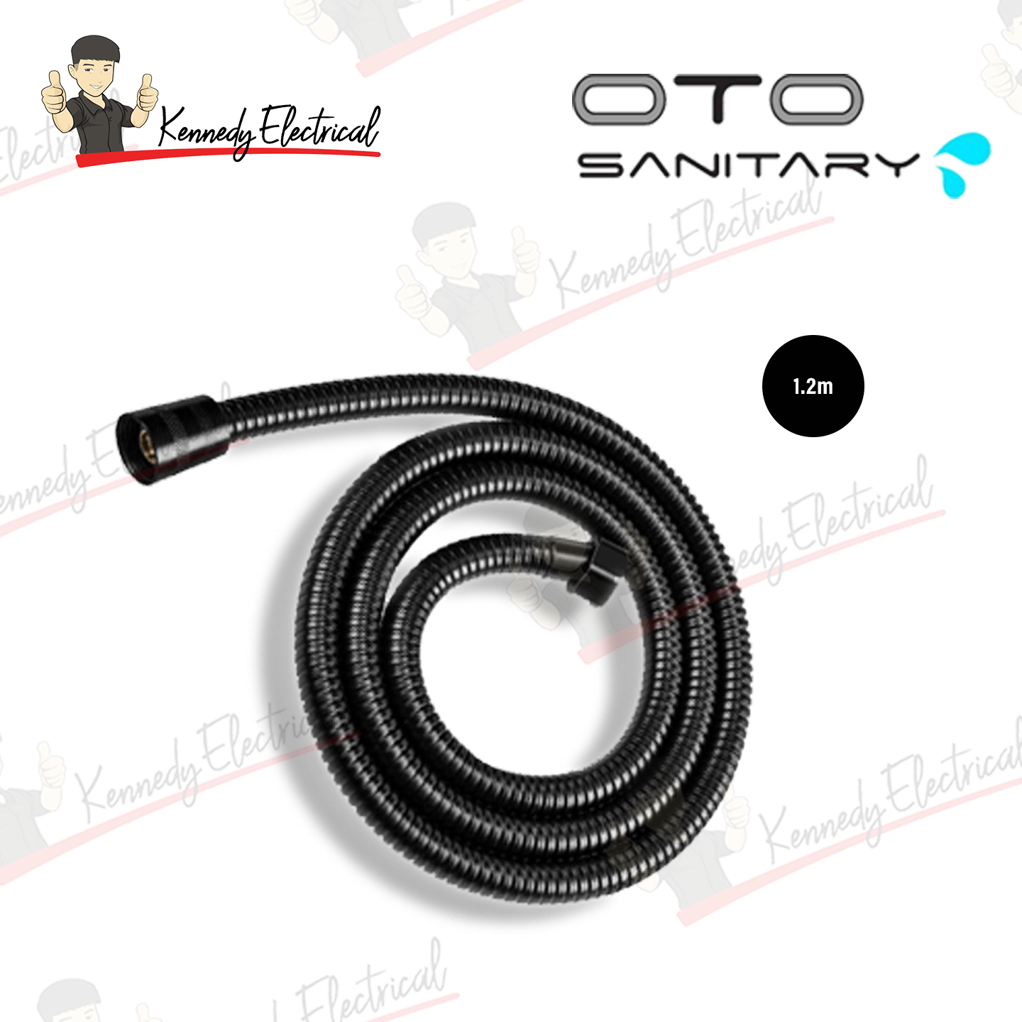 Otosani 1.2M Runflat Black Flexible Hose OTO966-61B