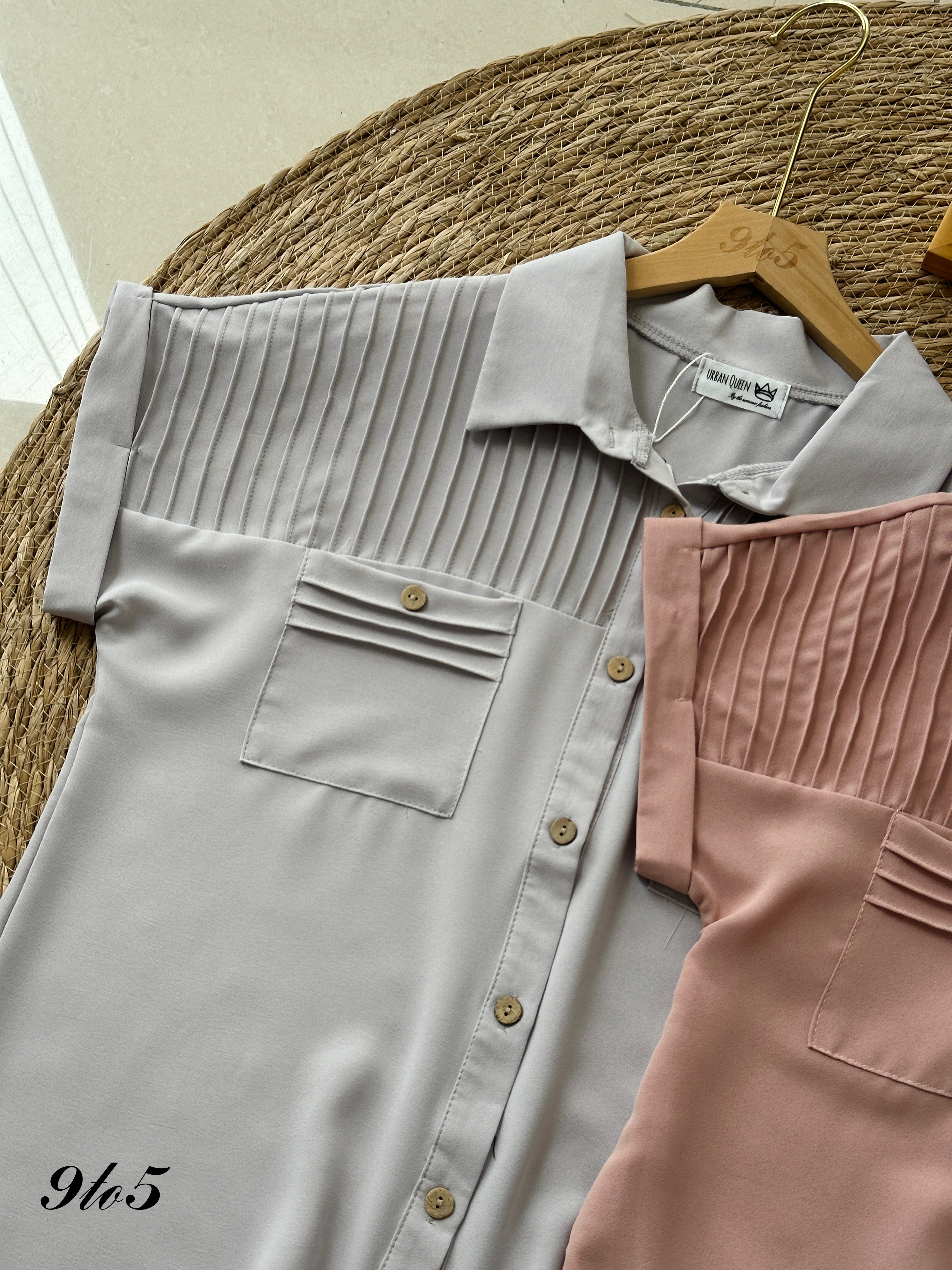 T3927 Cape Sleeve Stripe Shirt - 3 Colors