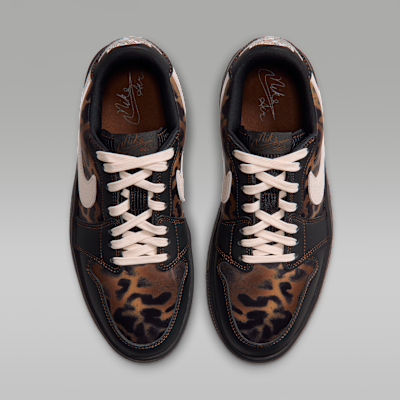 Air Jordan 1 Brooklyn Low 狂野豹紋多層超厚底運動鞋［Leopard］
