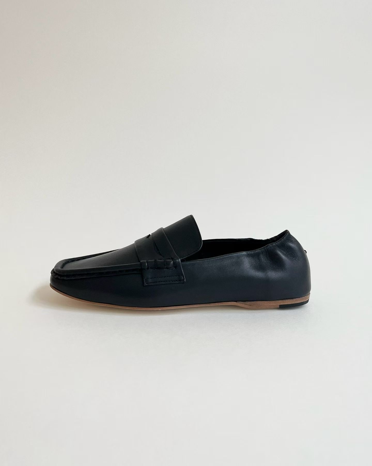 英倫風樂福鞋 1cm羊皮