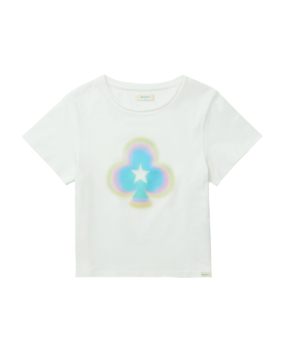 Rockfish Weatherwear × ILLIT｜Clover Slim Fit Sleeve T-Shirt