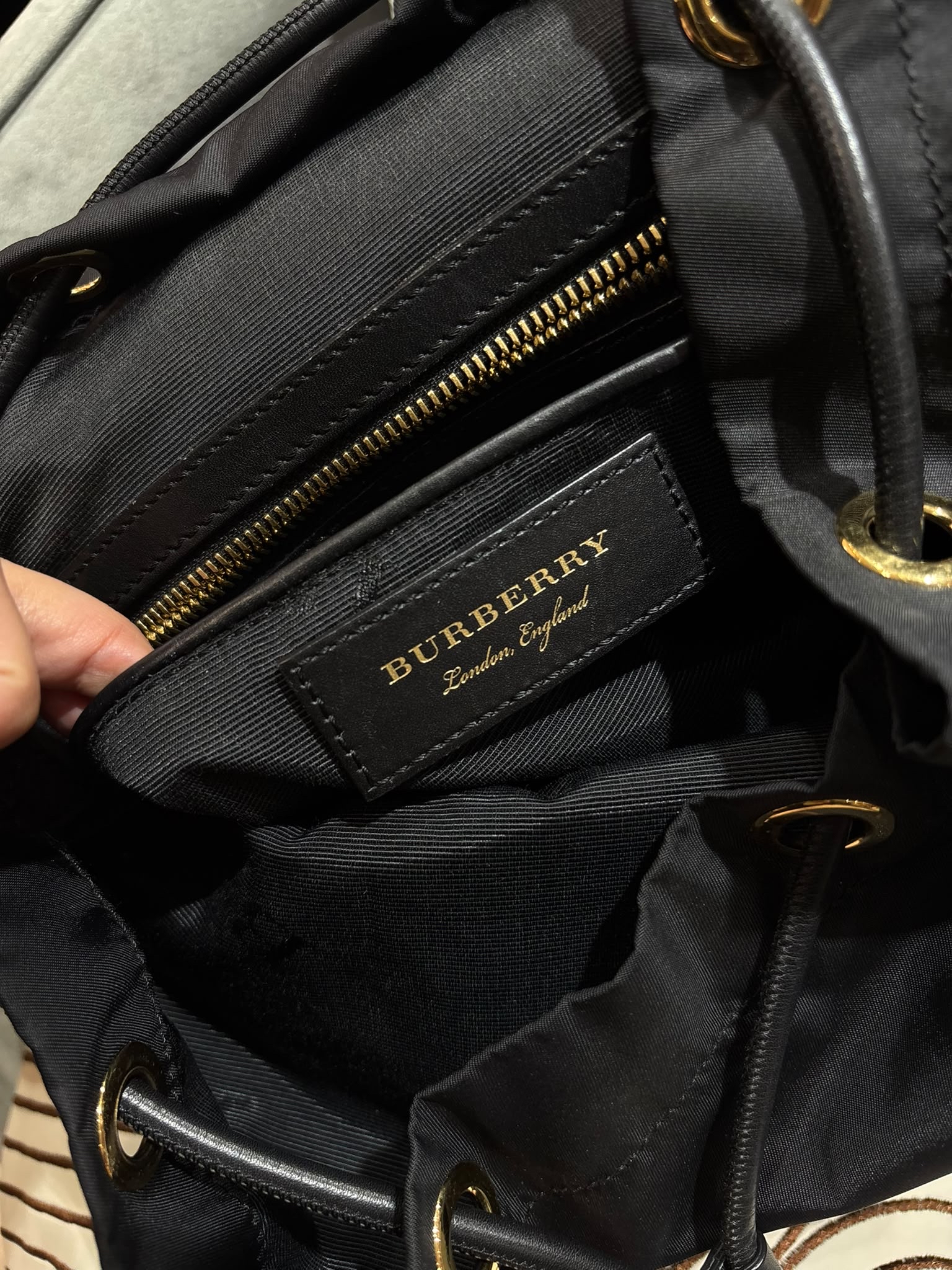 Burberry Nylon Backpack 100%Authentic, 98%New ✅Dust Bag