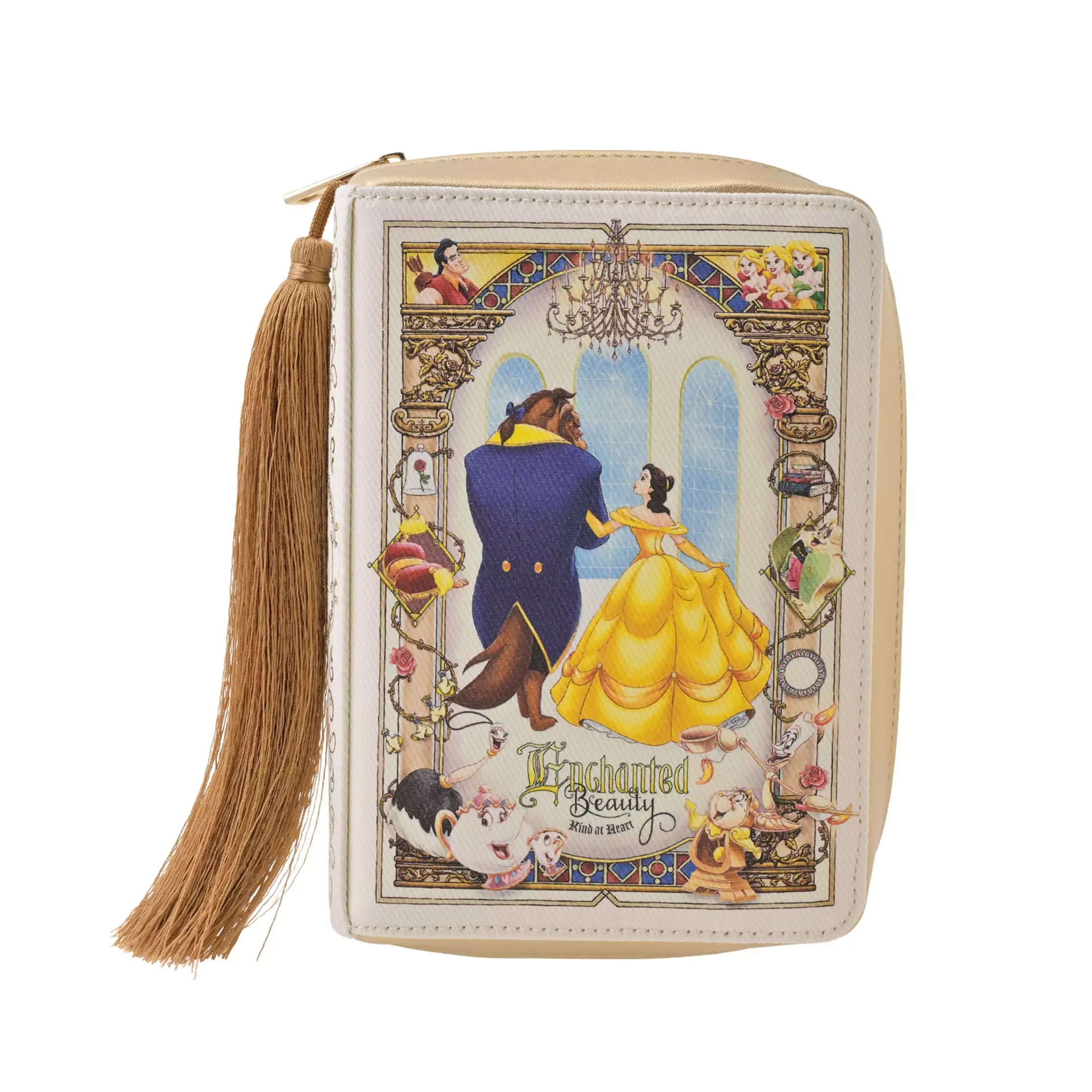 🌸 【預訂】Pouch - DISNEY ANIMATION BEAUTY AND THE BEAST 35TH ANNIVERSARY