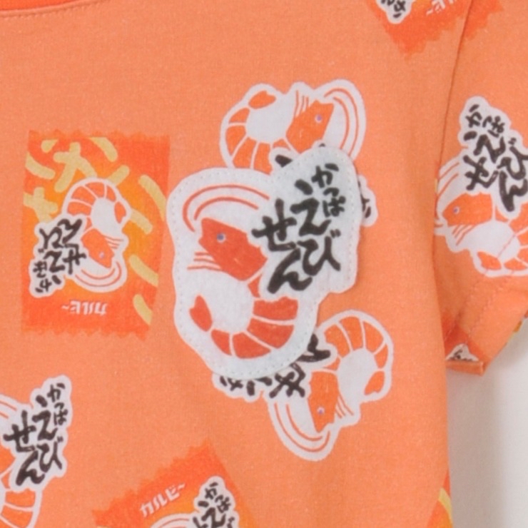 🇯🇵限量預訂 日本直送🇯🇵卡樂B蝦條包裝滿印短袖包屁衣
