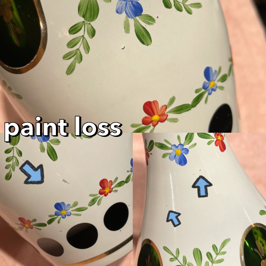 Mid-Century Bohemian Cased Enamel Emerald Green Kunstglas/Art Glass Vase with Sticker Label(GE002)