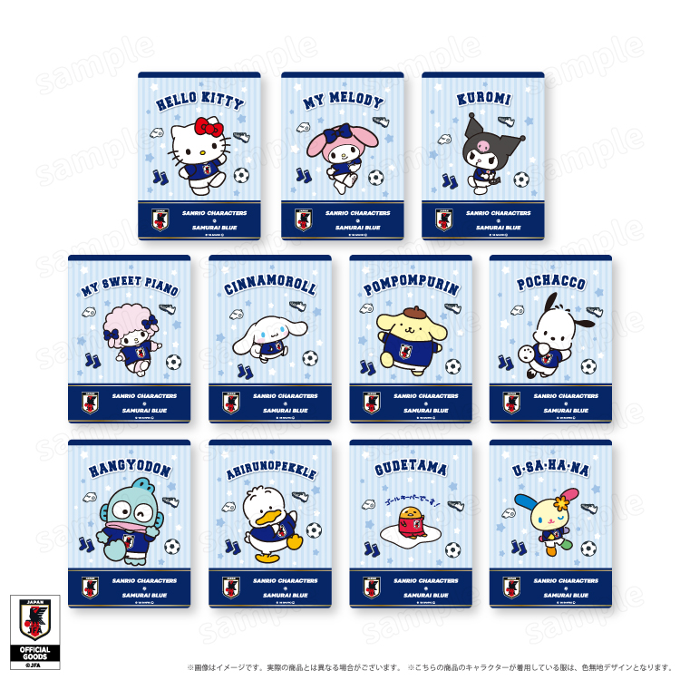 日本預訂📍日本Sanrio x 日本國家足球隊造型系列 - 單張卡片盲盒 2026年8月下旬出貨