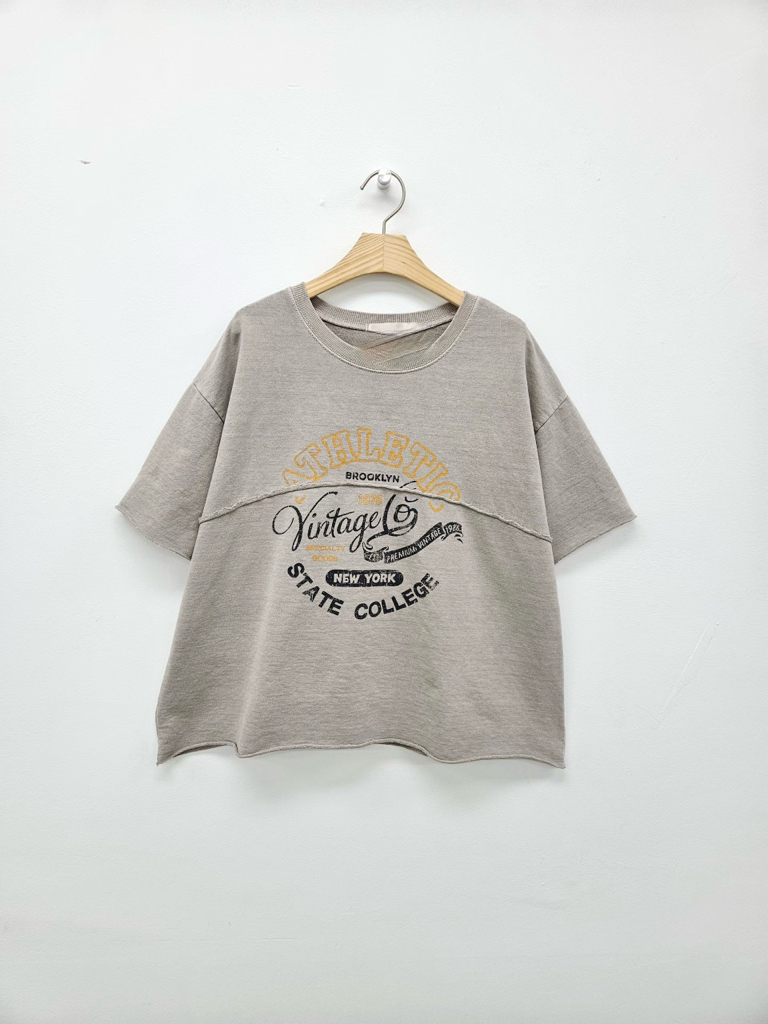 BO OE vintage washed 印字 top