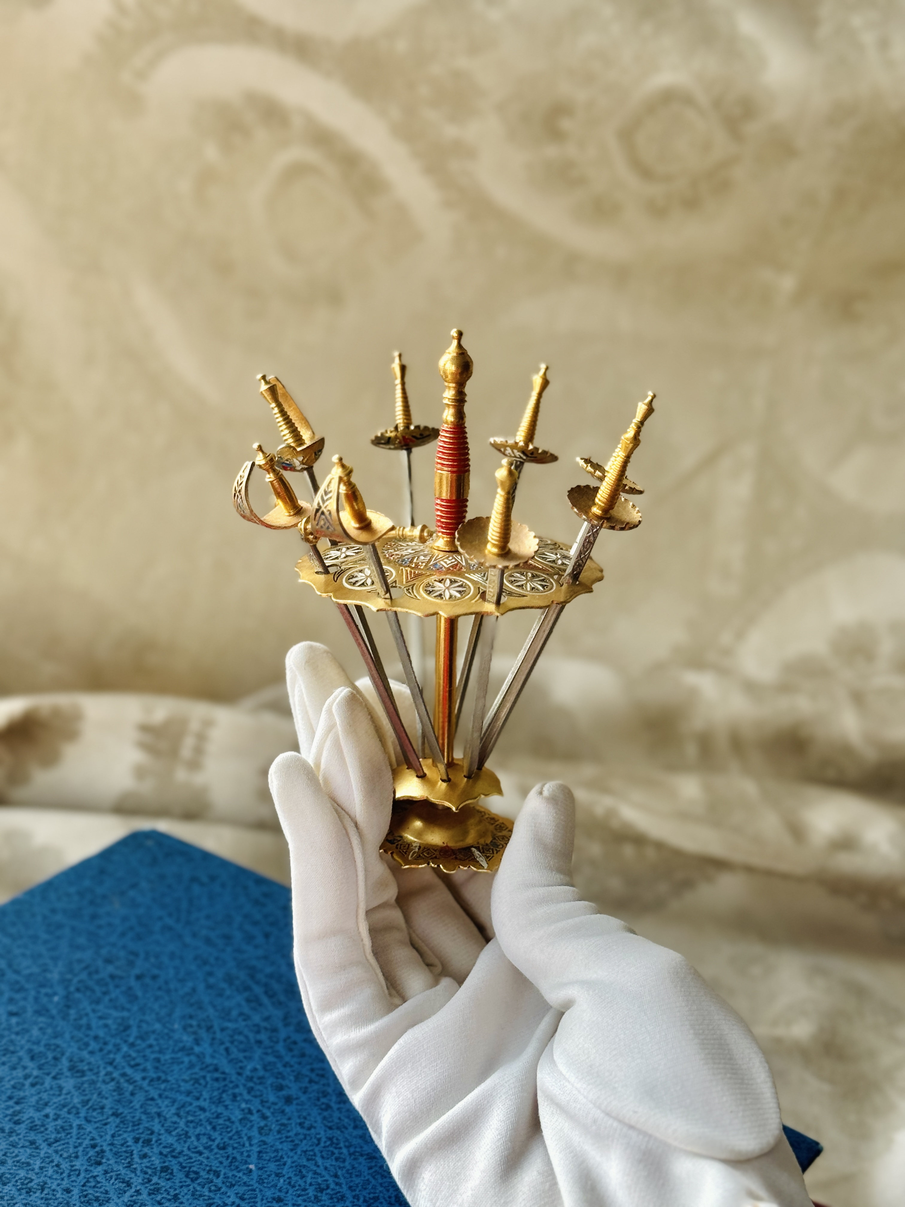 Vintage Spanish Toledo Sword Fruit Stick Set (MT2497)