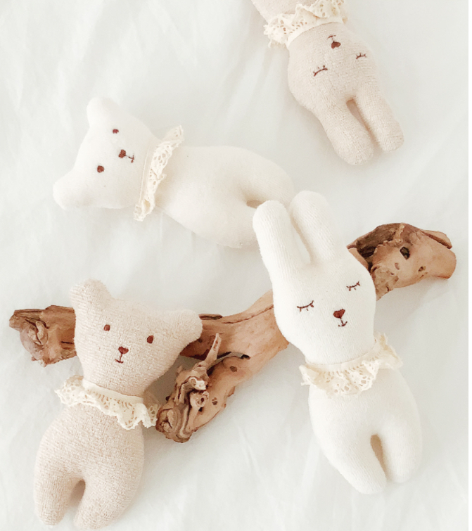 韓國Malolotte 有機棉搖鈴公仔