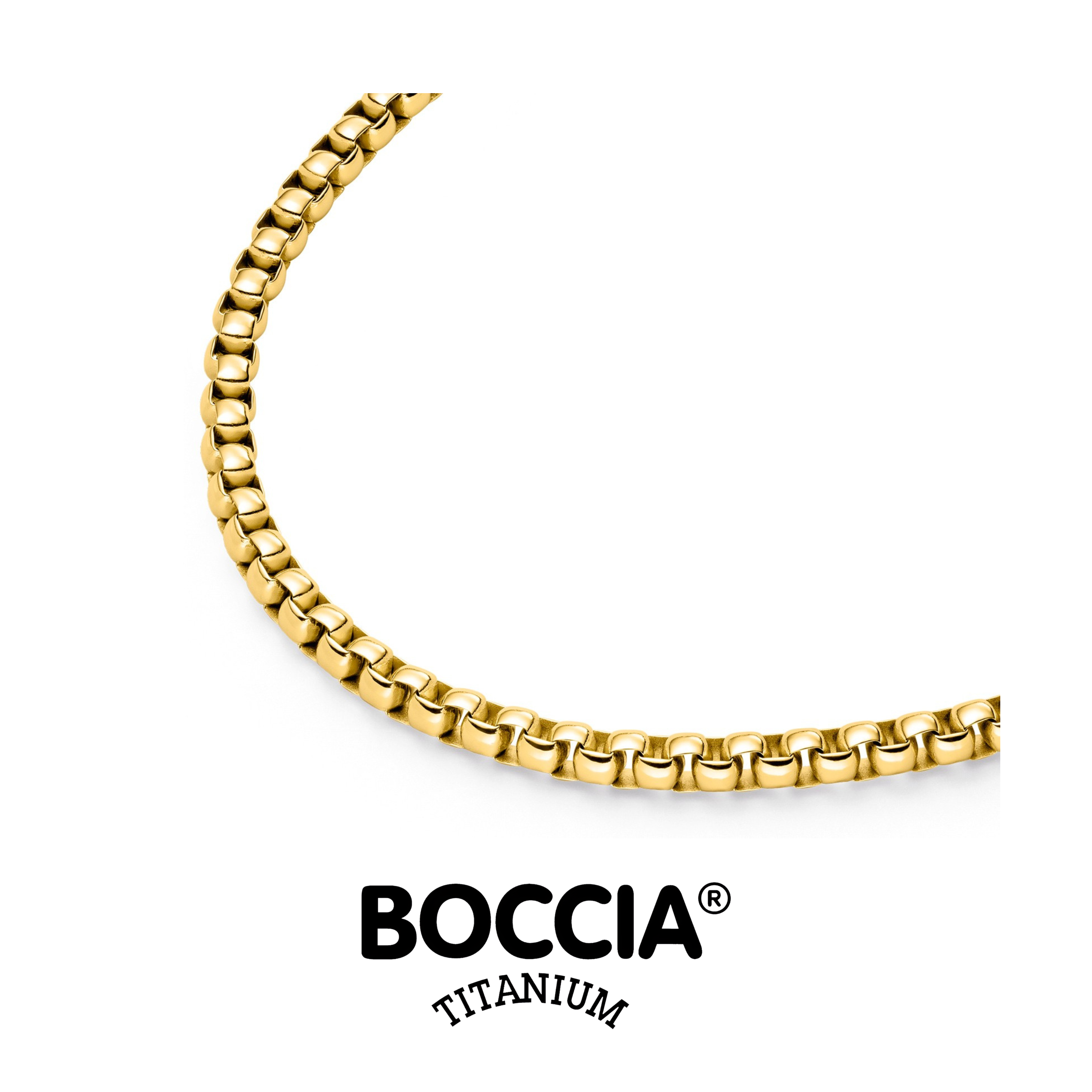 Boccia Titanium 08086-02 鈦金屬 / 鍍金項鍊 