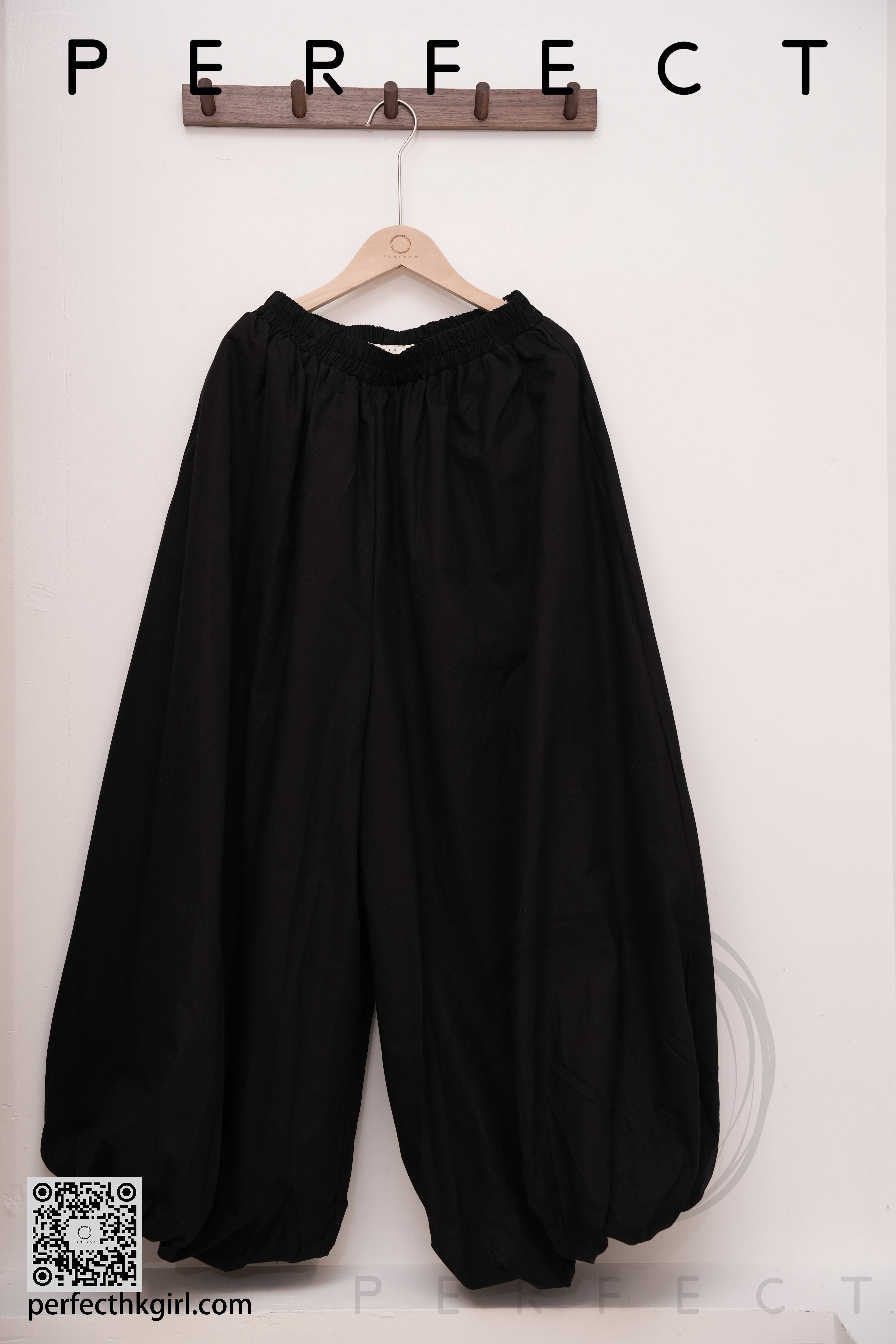 P0032_百搭舒適燈籠褲（顯瘦黑色）