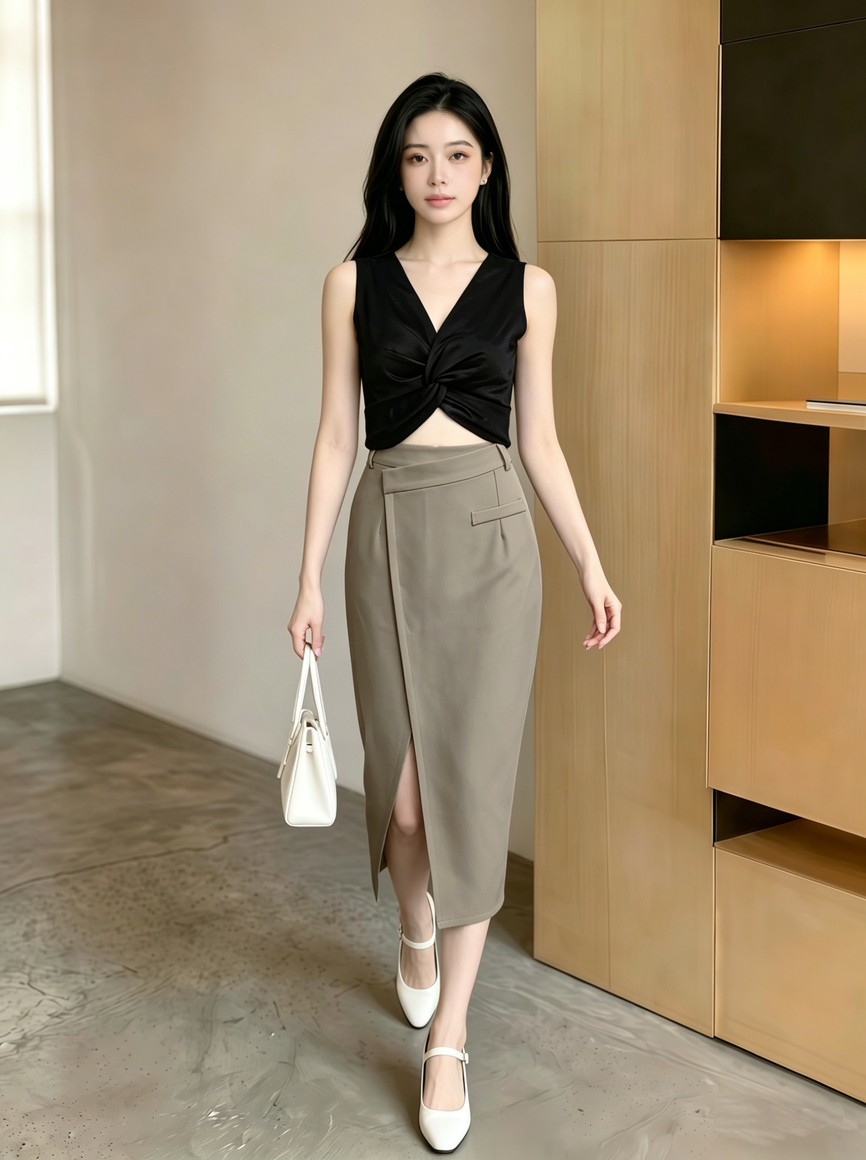 Chic Minimal Skirt M191