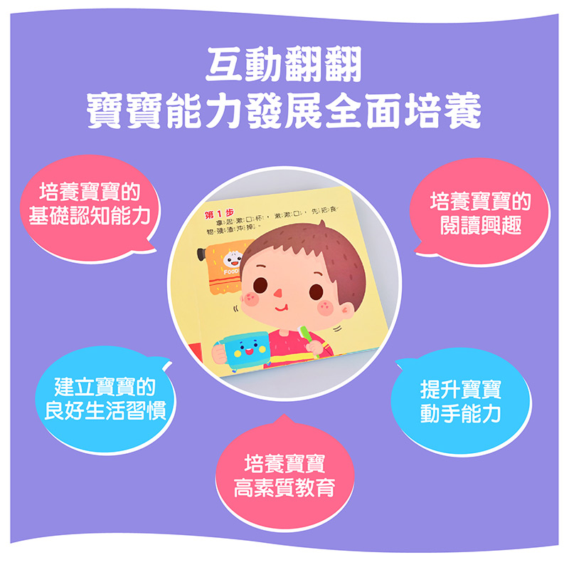 風車 好習慣互動遊戲書-我會刷牙