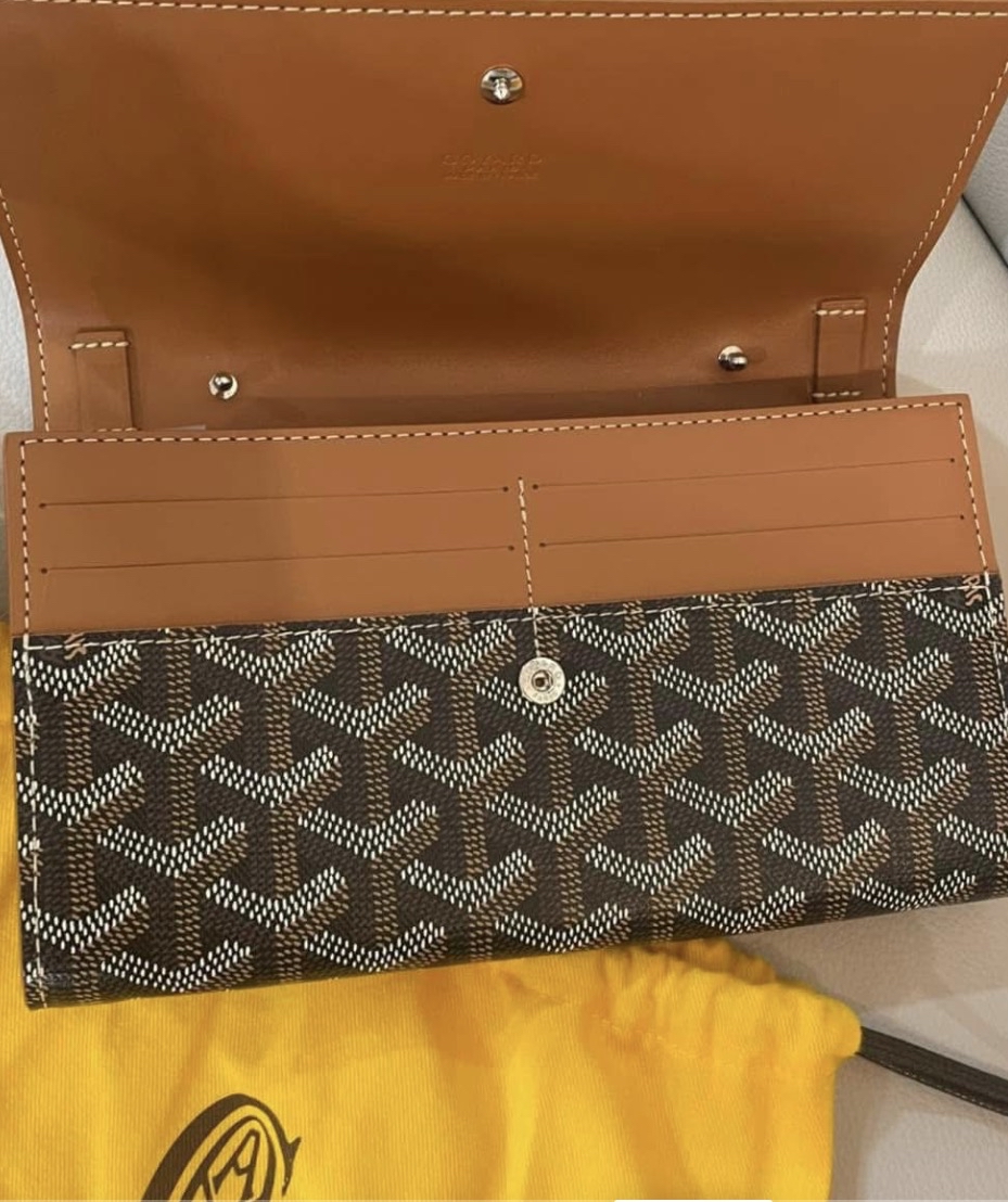 GOYARD 經典印花斜挎錢包