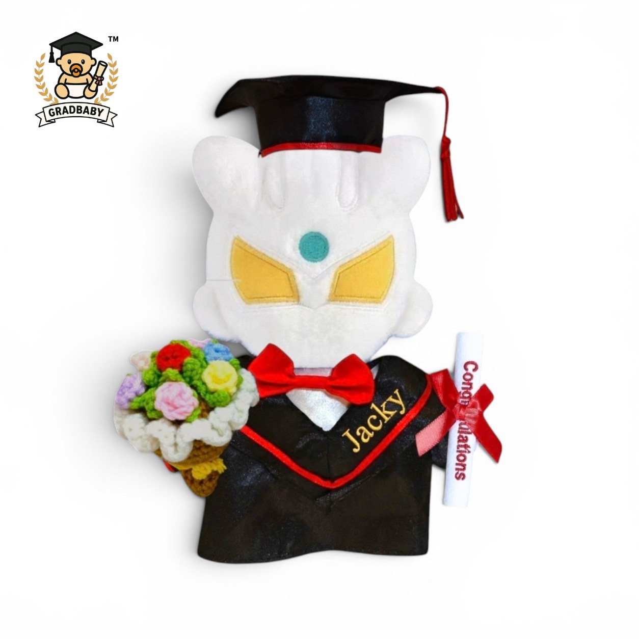 超人Zero畢業公仔 Ultraman Zero畢業禮物可加綉名 18CM 正版香港現貨 gradbaby