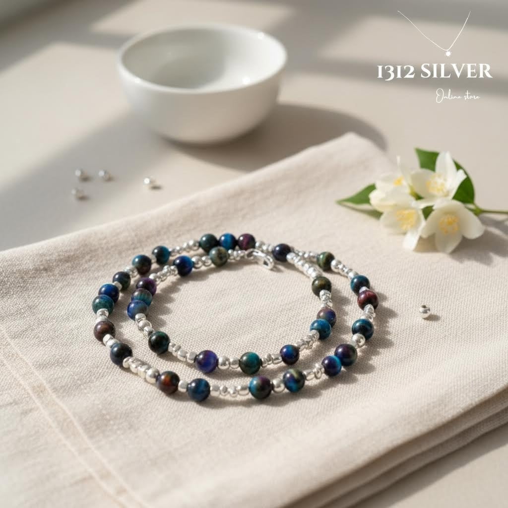 S925 -  *MN0003* Starry Sky Beaded Necklace