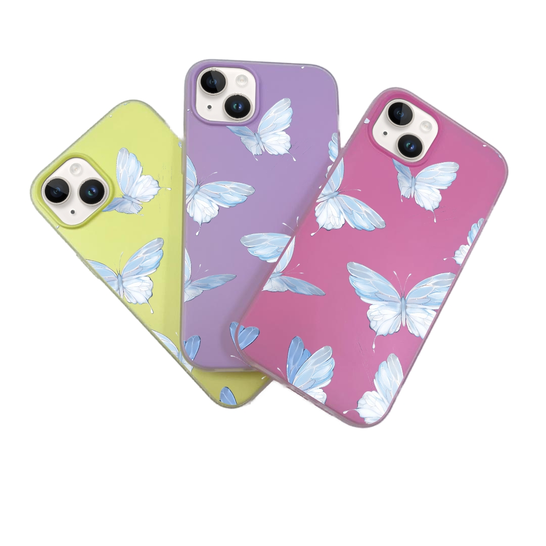 JELLY CASE PHONE FOR IPHONE - DESIGN BUTTERFLY B