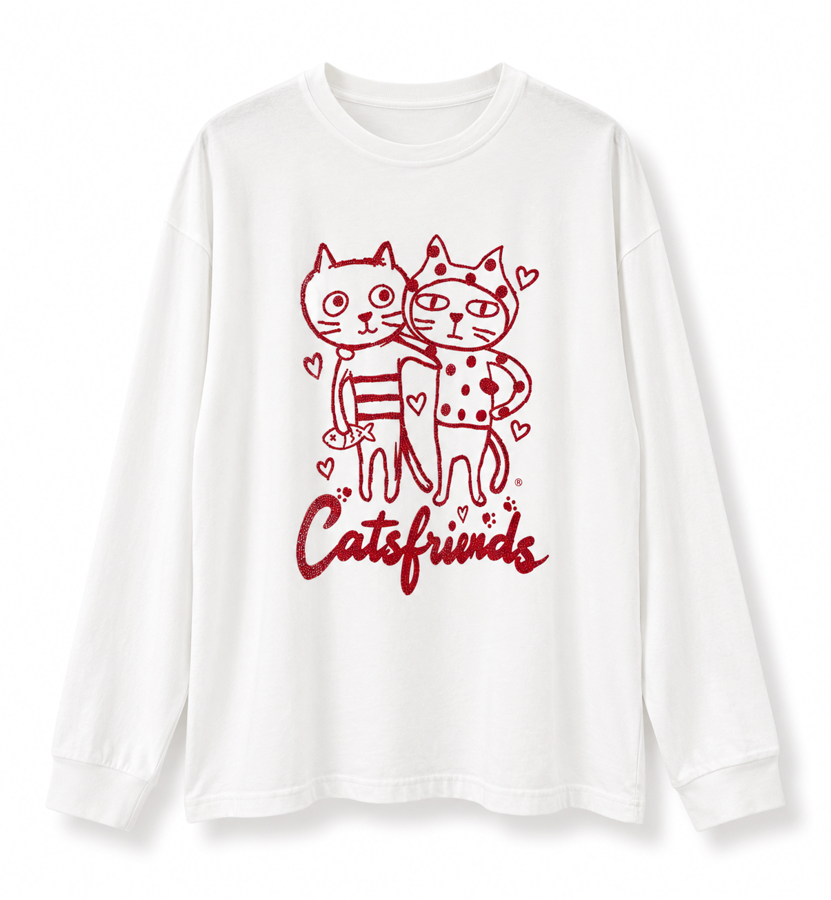Casfriends Red L/Tee