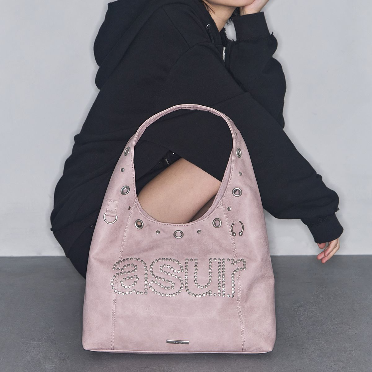 [asur] CRASH EYELET SHOULDER BAG (3種)