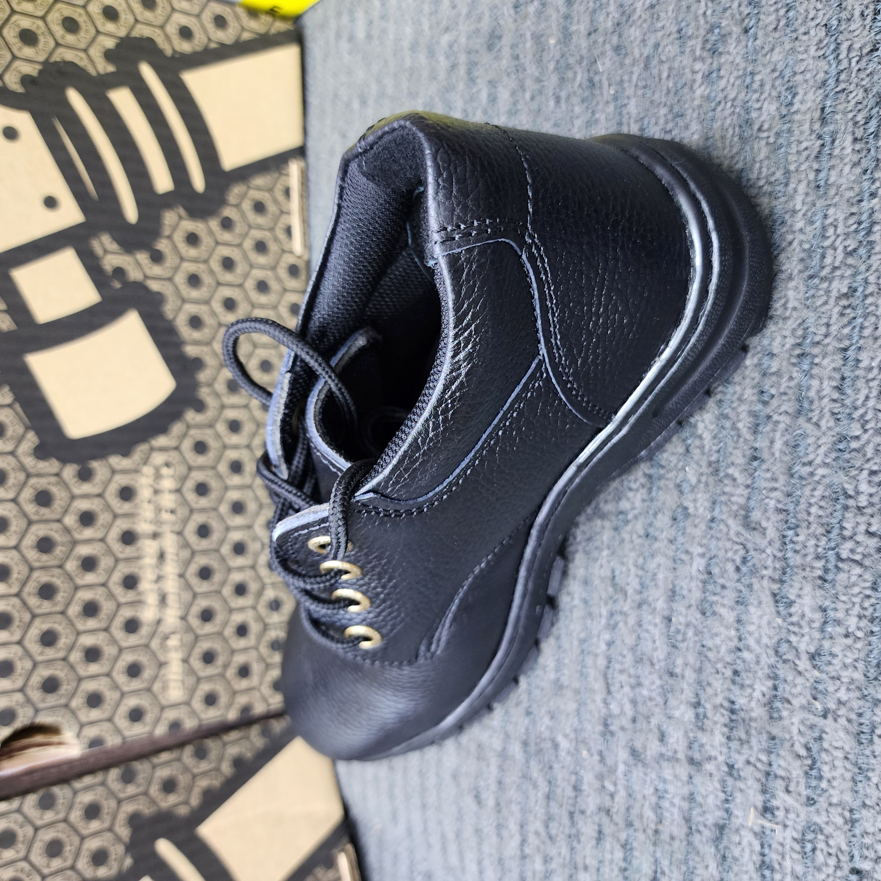 Black Hammer 2000 Series MID cut Lace up Safety Shoes BH 2336 Kasut Keselamatan