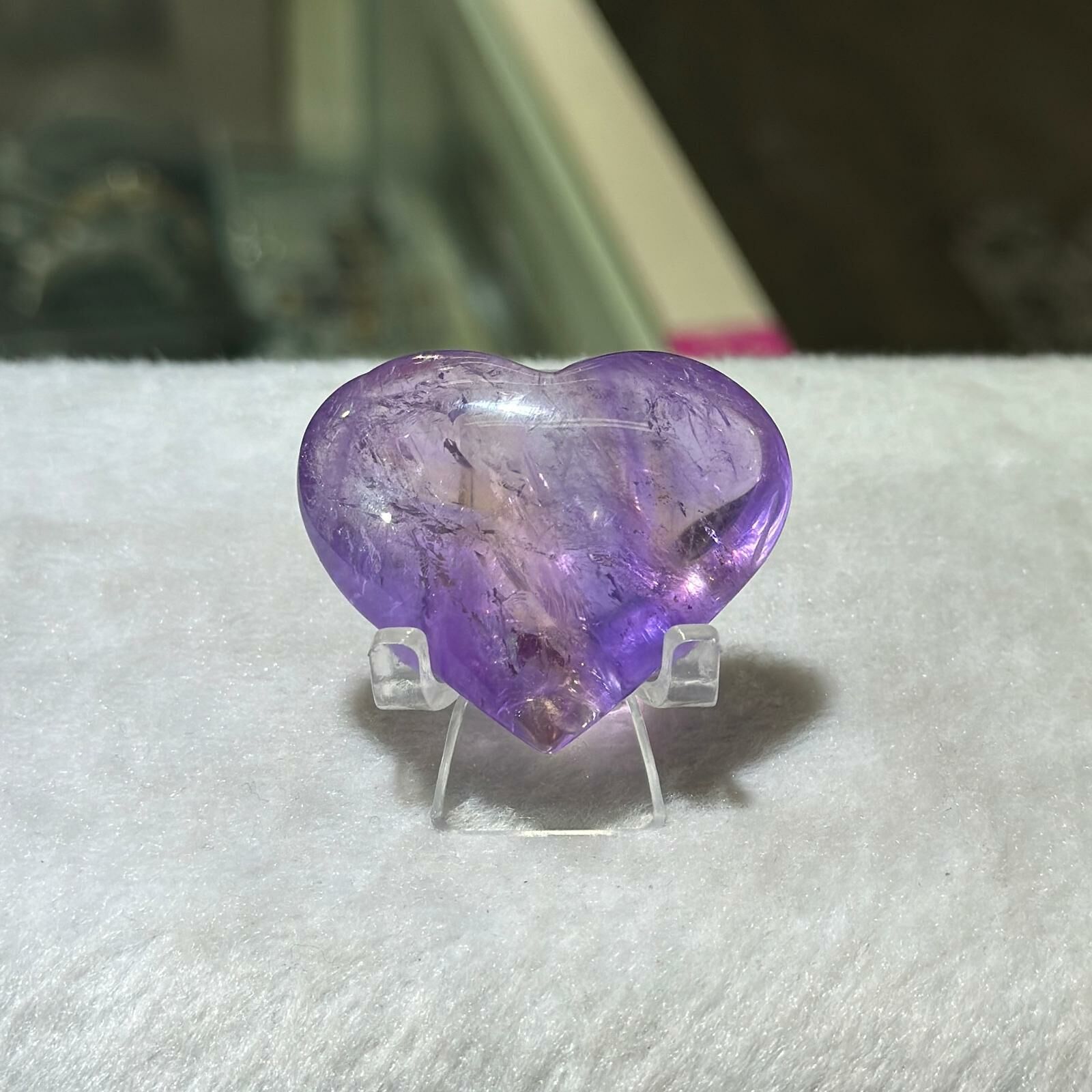 紫黃晶心心 (不連座) #01