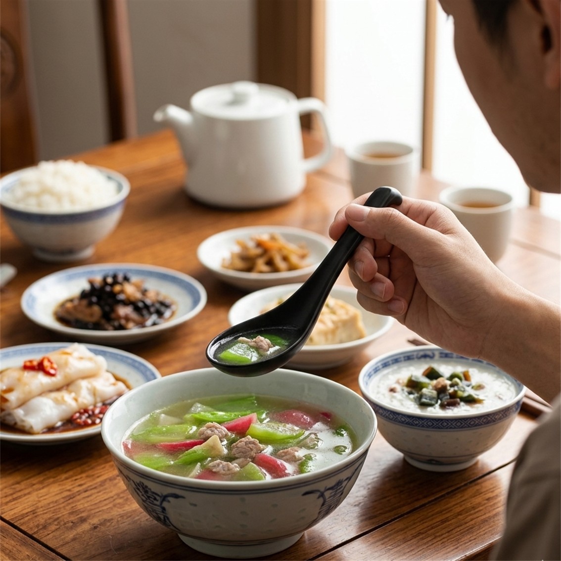 【日本製】美濃燒黑色啞光掛耳手把陶瓷匙羹