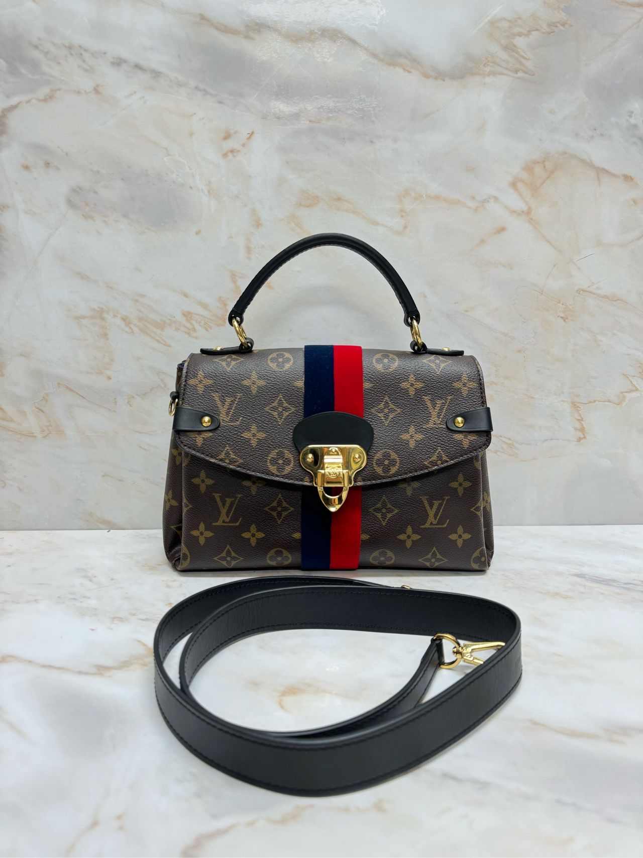 Pre-owned Louis Vuitton Monogram Canvas Georges Bb bag