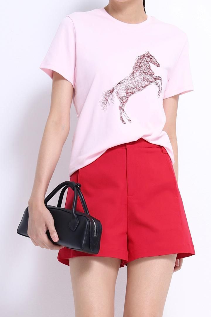 刺绣骏马图案上衣 2622