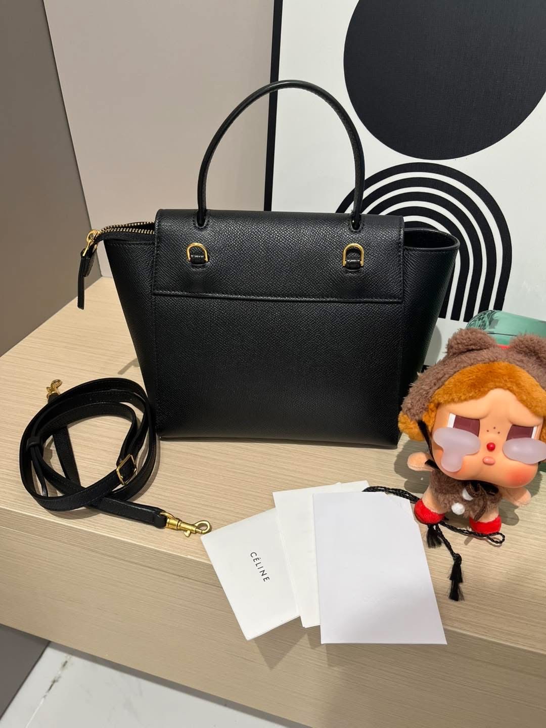 Celine nano belt bag 黑金牛皮 100%Authentic , 95%new ✅收據✅tap booklet✅dust bag