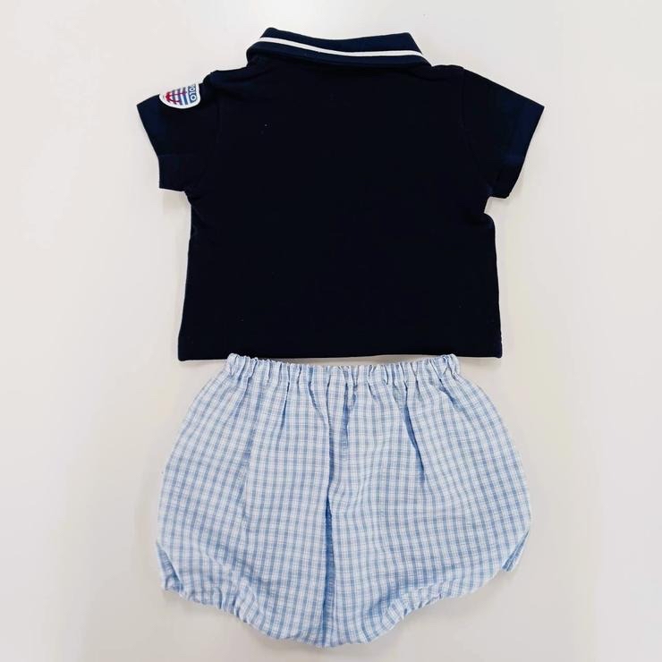 🇯🇵限量預訂 日本直送🇯🇵Polo Baby海洋貼花翻領短袖Polo恤燈籠褲套裝