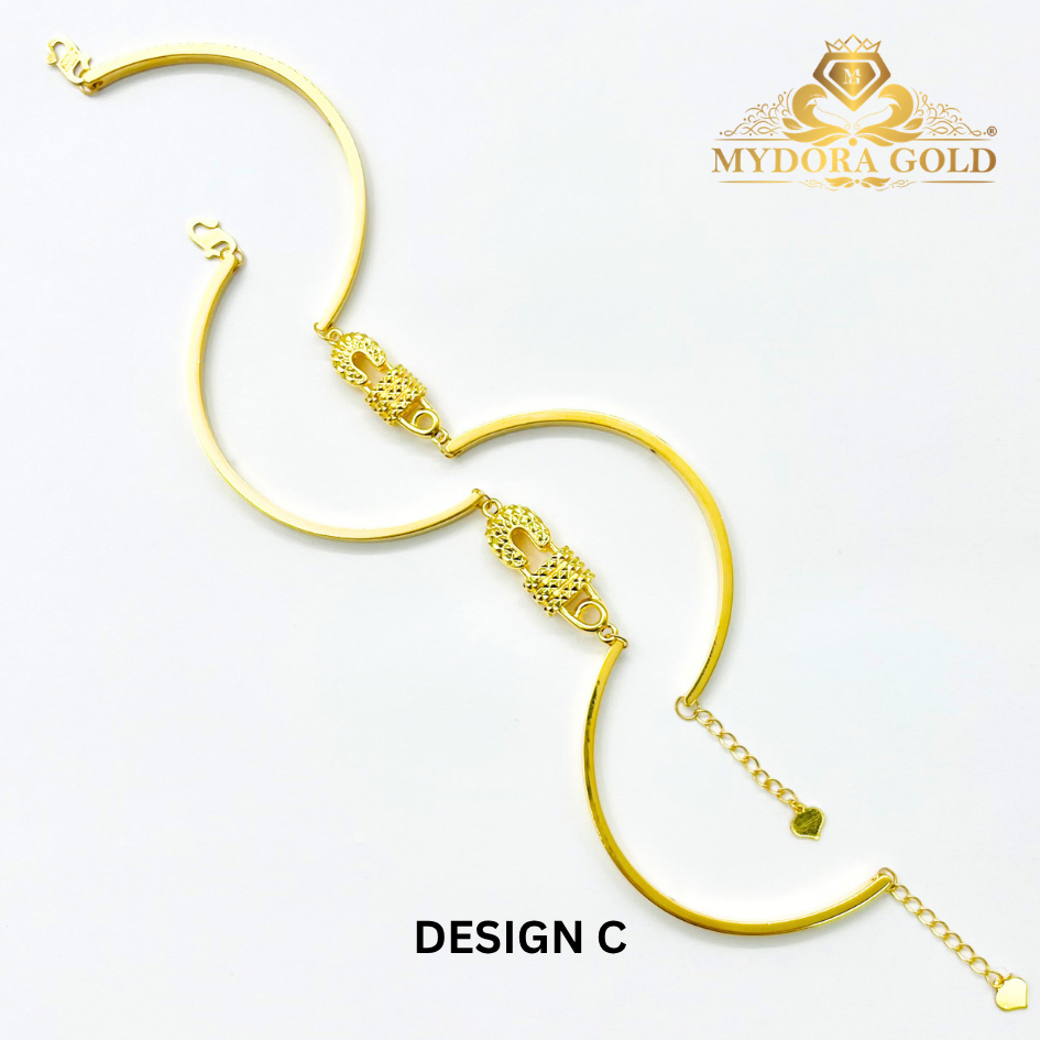 MYDORA Gelang Fashion Safety Pin Series l EMAS 916/22K