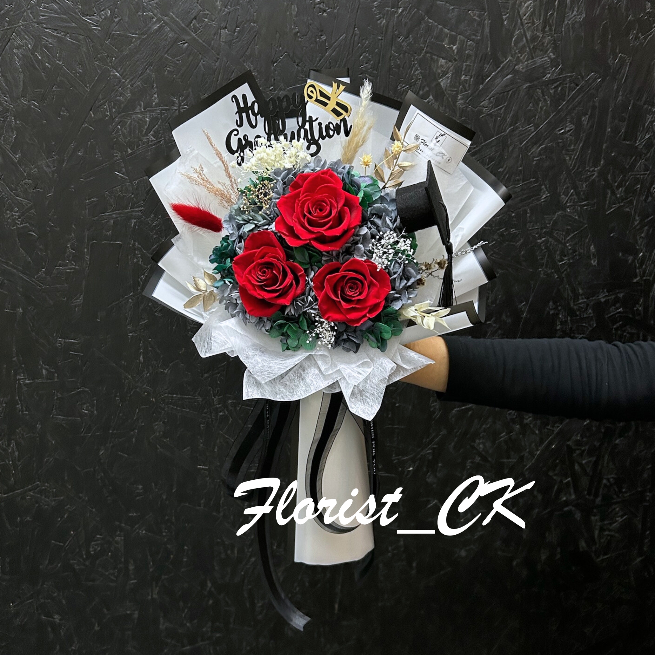 Fantasy Red｜永生玫瑰花束 (3 朵 / 6 朵 / 9 朵 / 12 朵；預訂款)