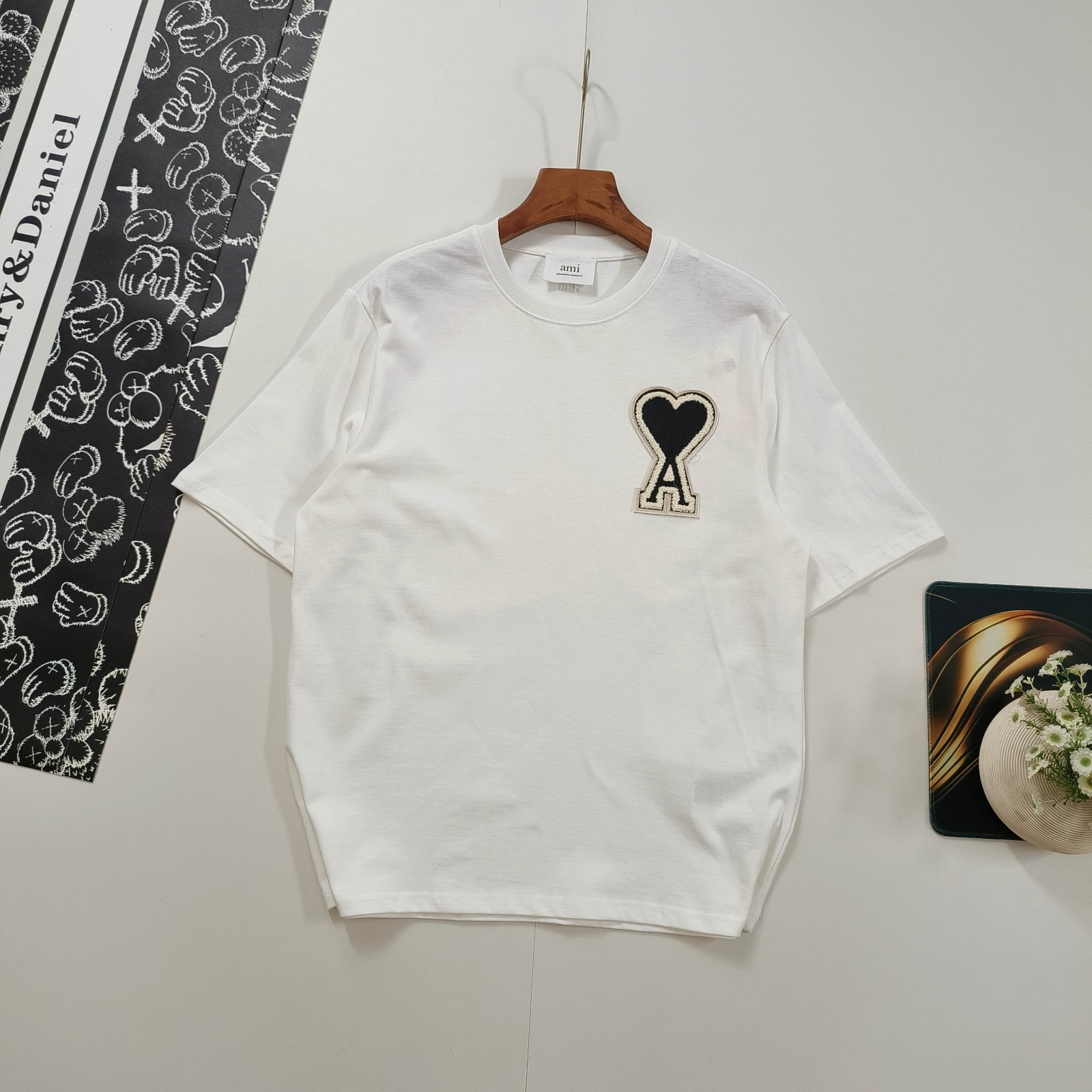 Ami 大章仔貼布愛心短袖Tee 