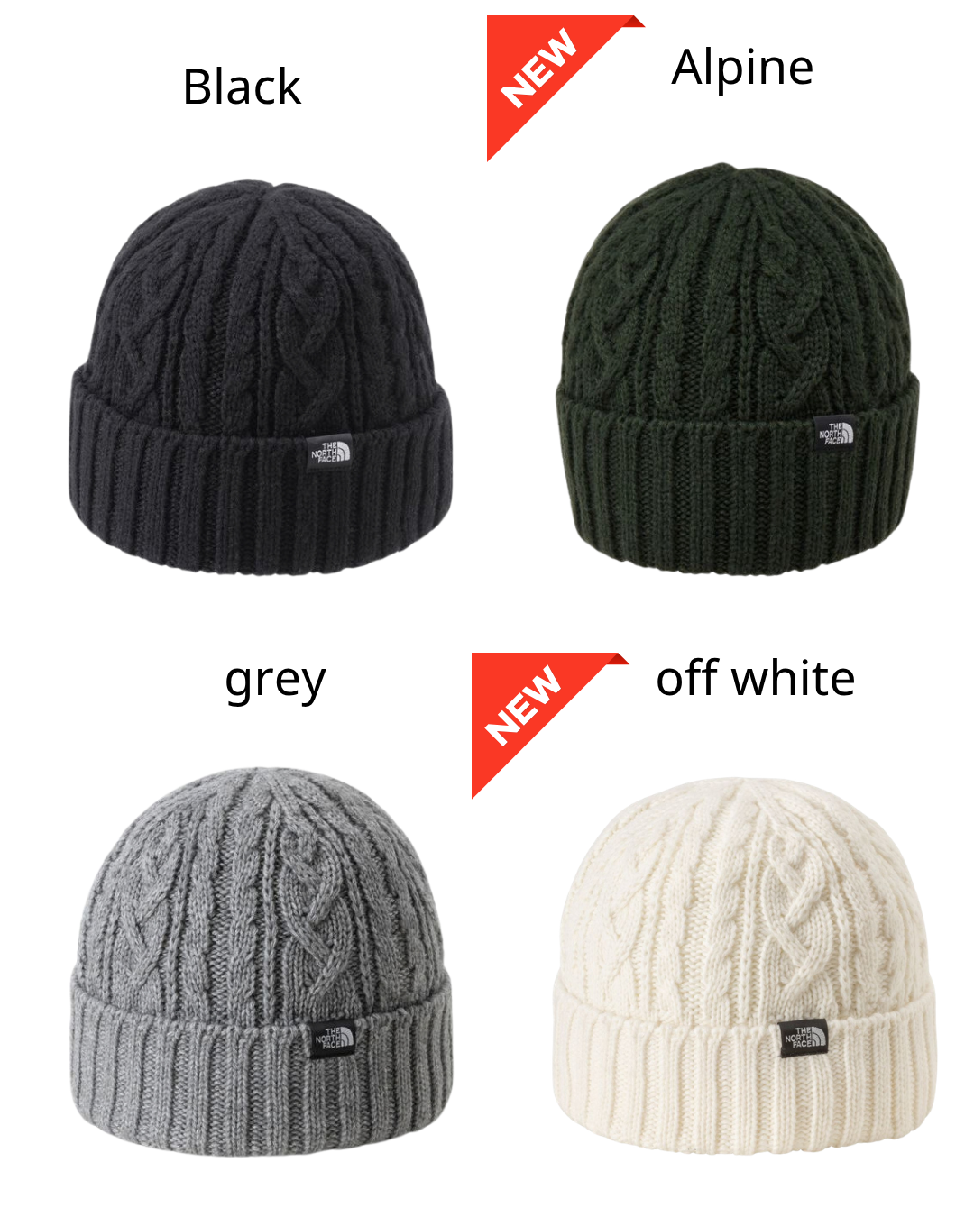 日本代購【 2026新色 日本直送 日本製 The North Face 麻花編織 無縫 冷帽 男女合用 | Made in Japan Cable Knit Seamless Beanie Unisex 】