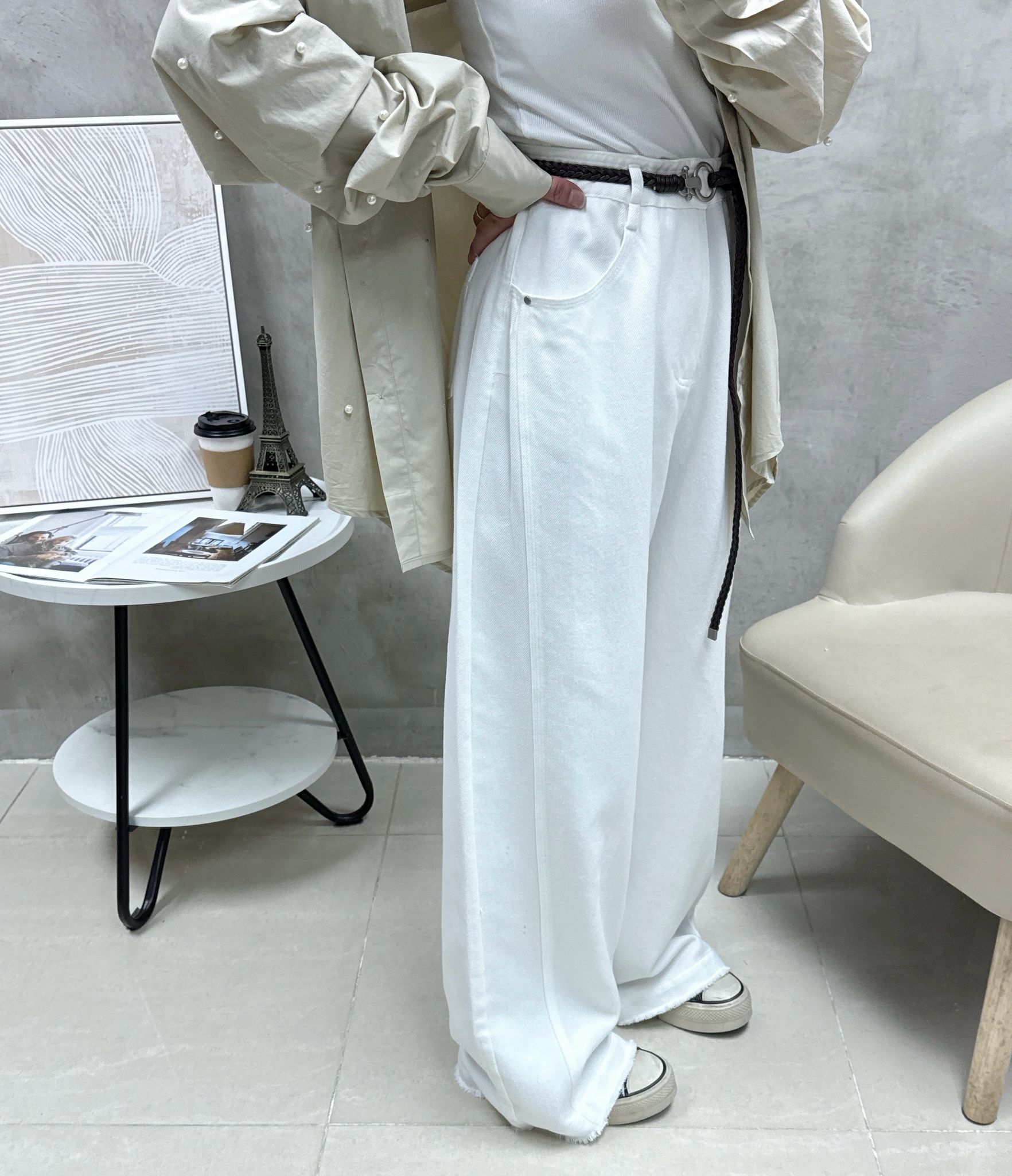 C02 蘇蘇腳連Belt牛仔褲