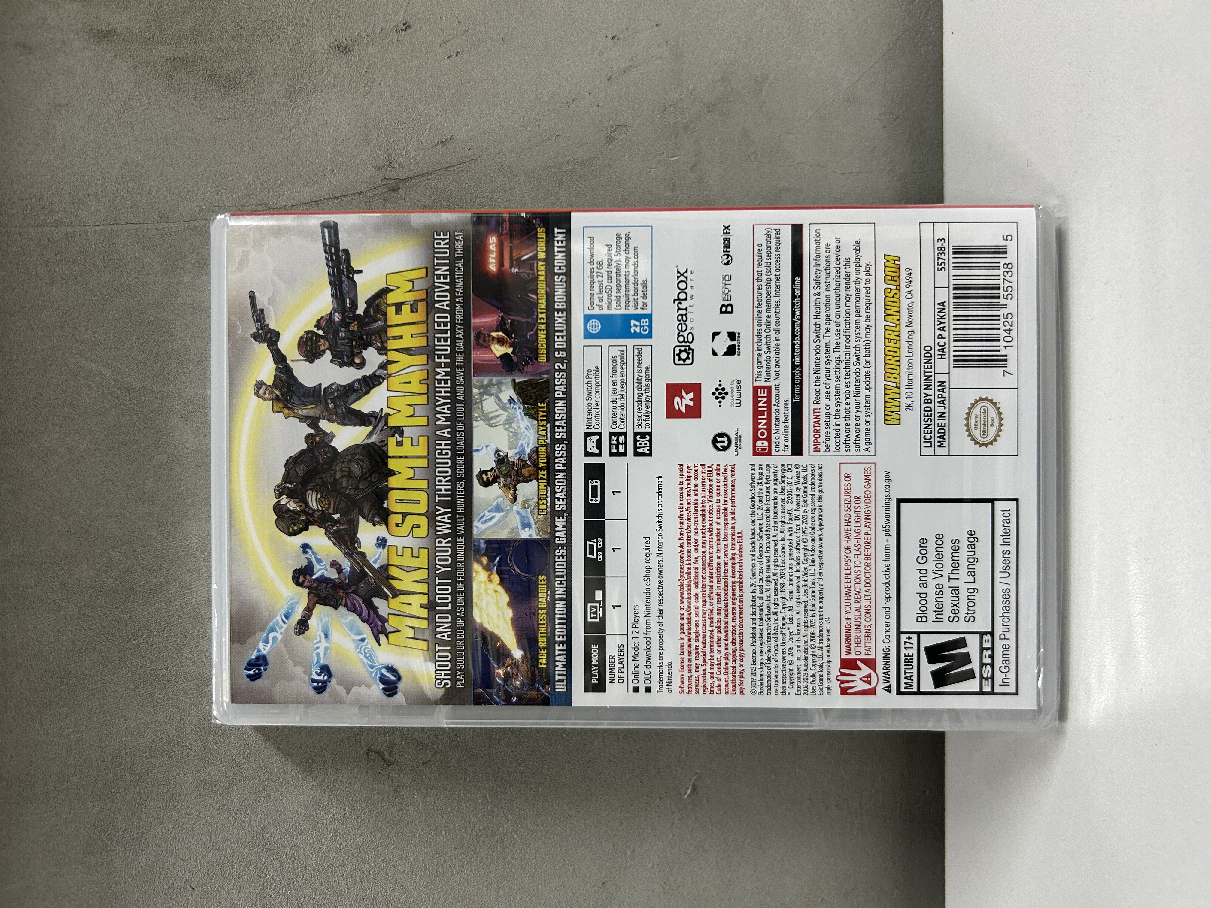 【香港行貨】Nintendo Switch 邊緣禁地3 Borderlands 3 Ultimate Edition
