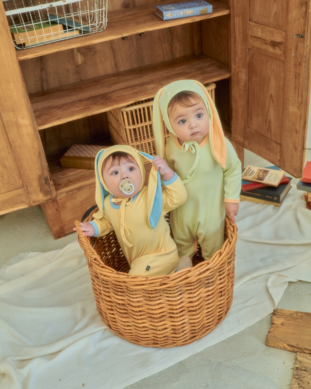 🇰🇷Oottbebe suit+bonnet