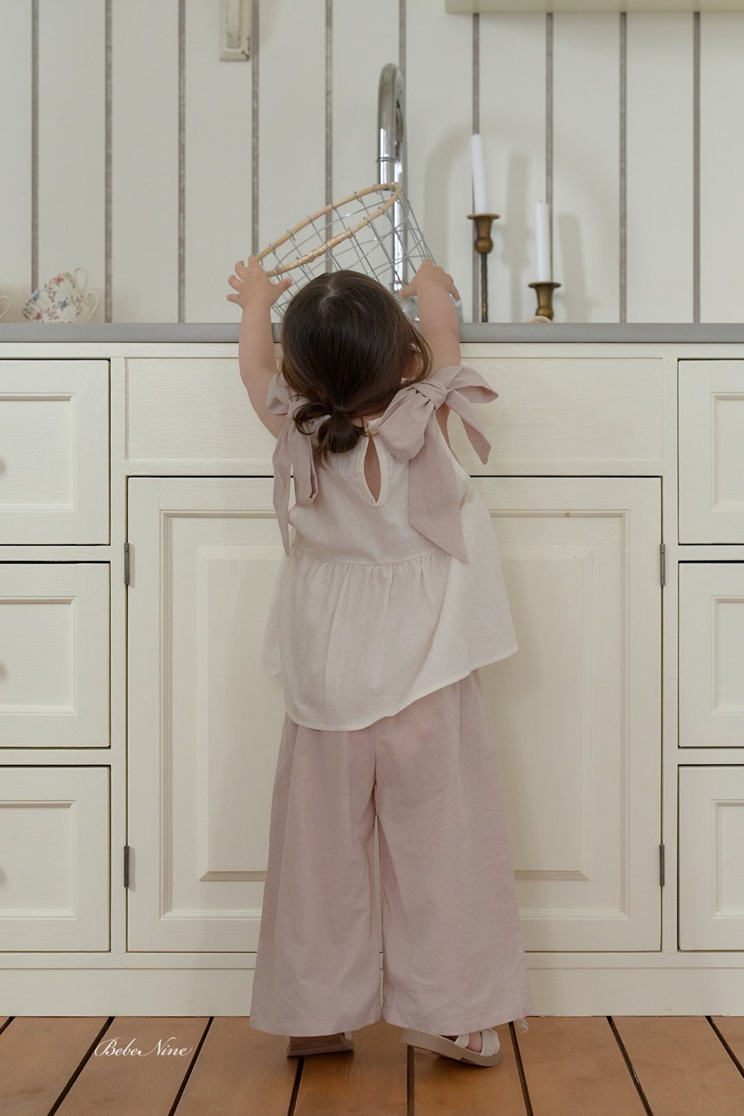 ☀️預訂 韓國直送☀️🇰🇷Bebenine三色寬鬆純棉闊腳長褲