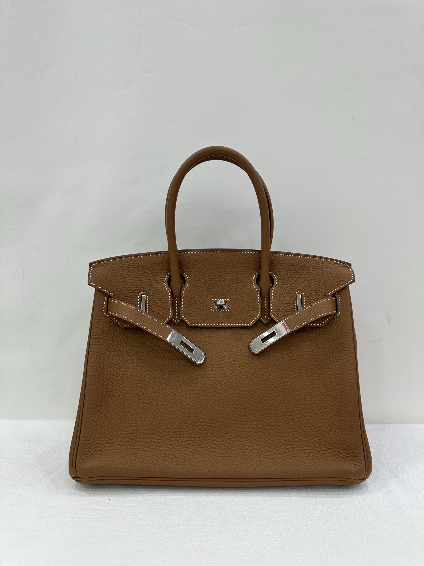 Pre-owned Hermes Birkin / stamp square Q